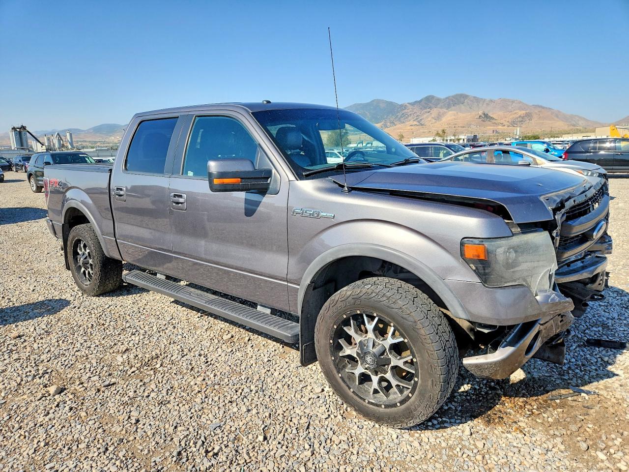 2014 Ford F150 Supercrew Gray vin: 1FTFW1EF6EFA52250
