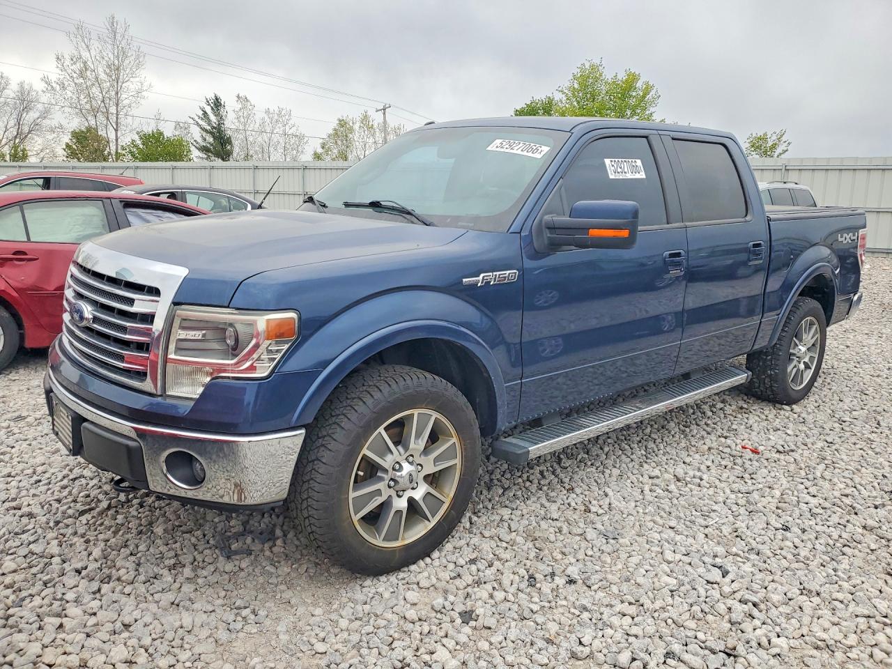 2014 Ford F150 Supercrew Blue vin: 1FTFW1EF6EFD03977
