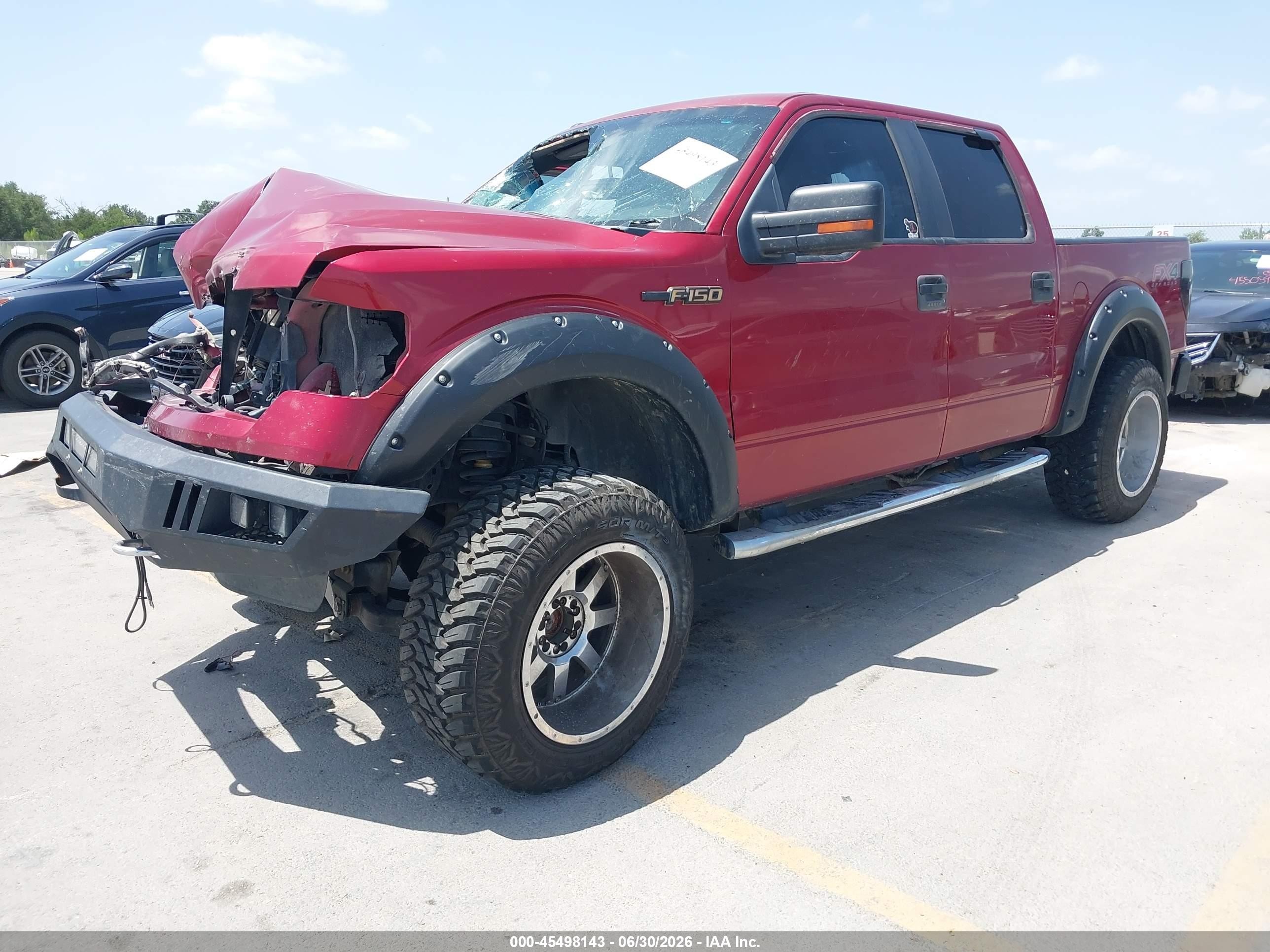 2014 Ford F-150 Xlt Red vin: 1FTFW1EF6EKD08877