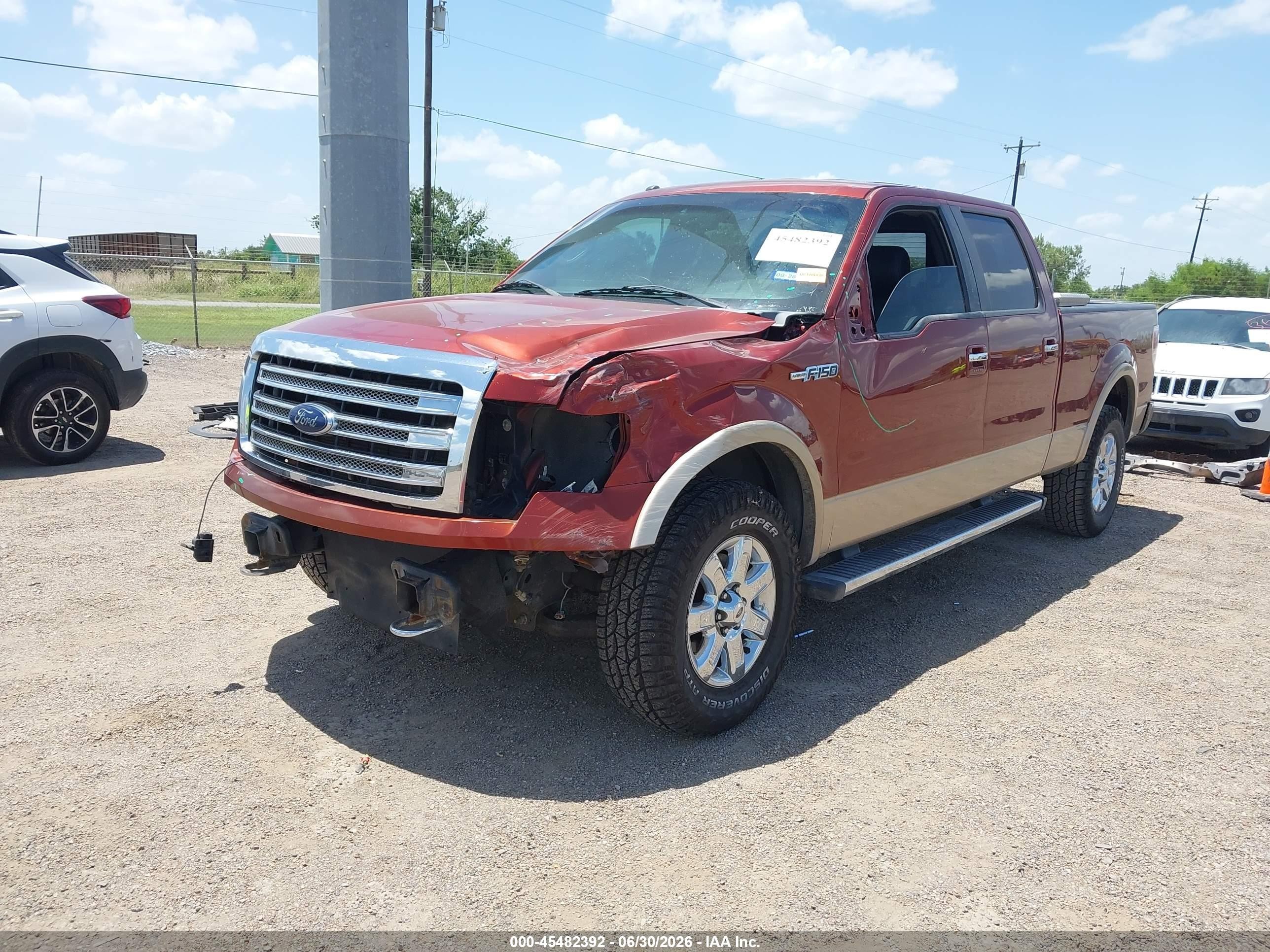 2014 Ford F-150 Lariat Оранжевый vin: 1FTFW1EF6EKD38381