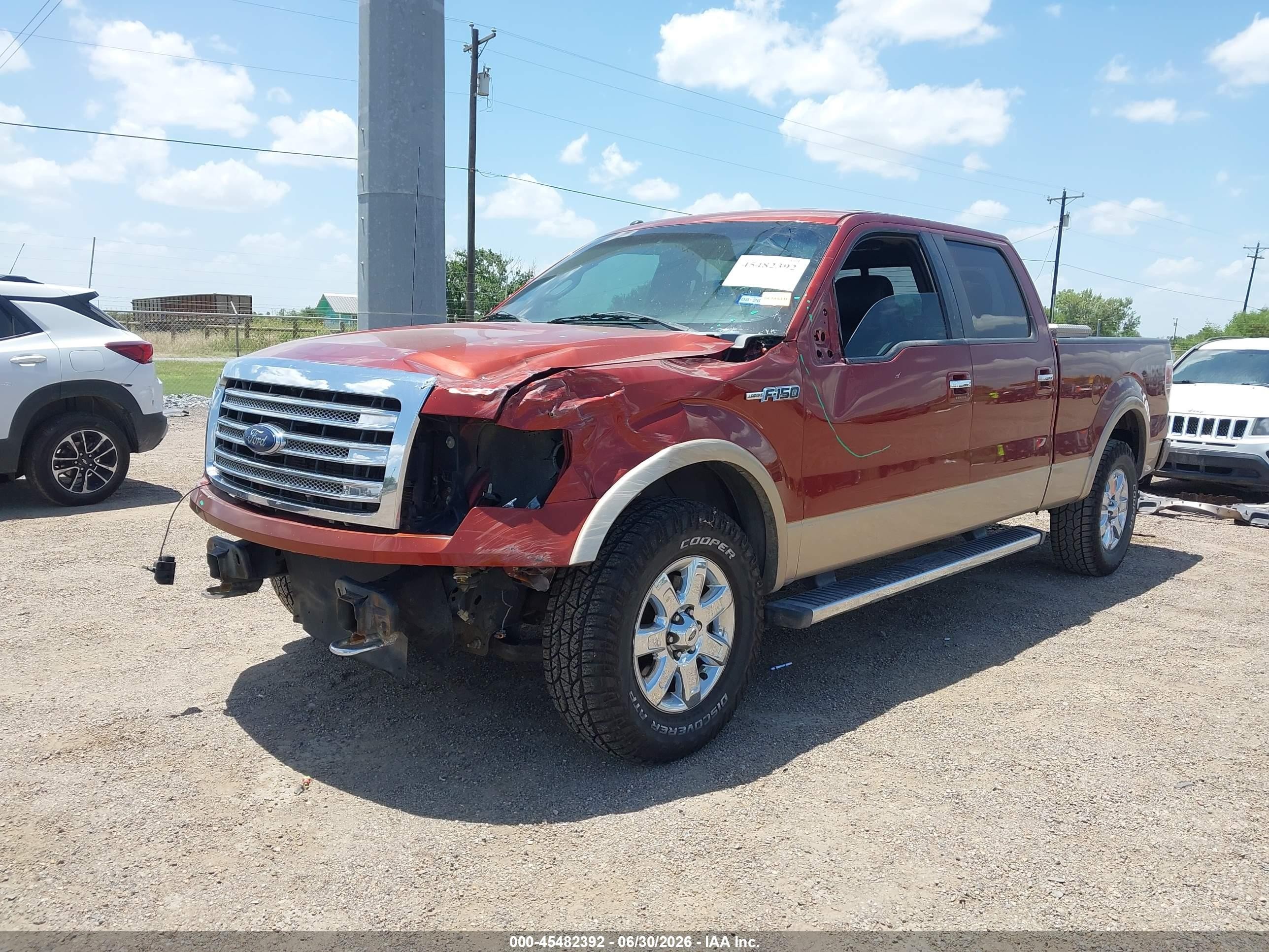 2014 Ford F-150 Lariat Оранжевый vin: 1FTFW1EF6EKD38381