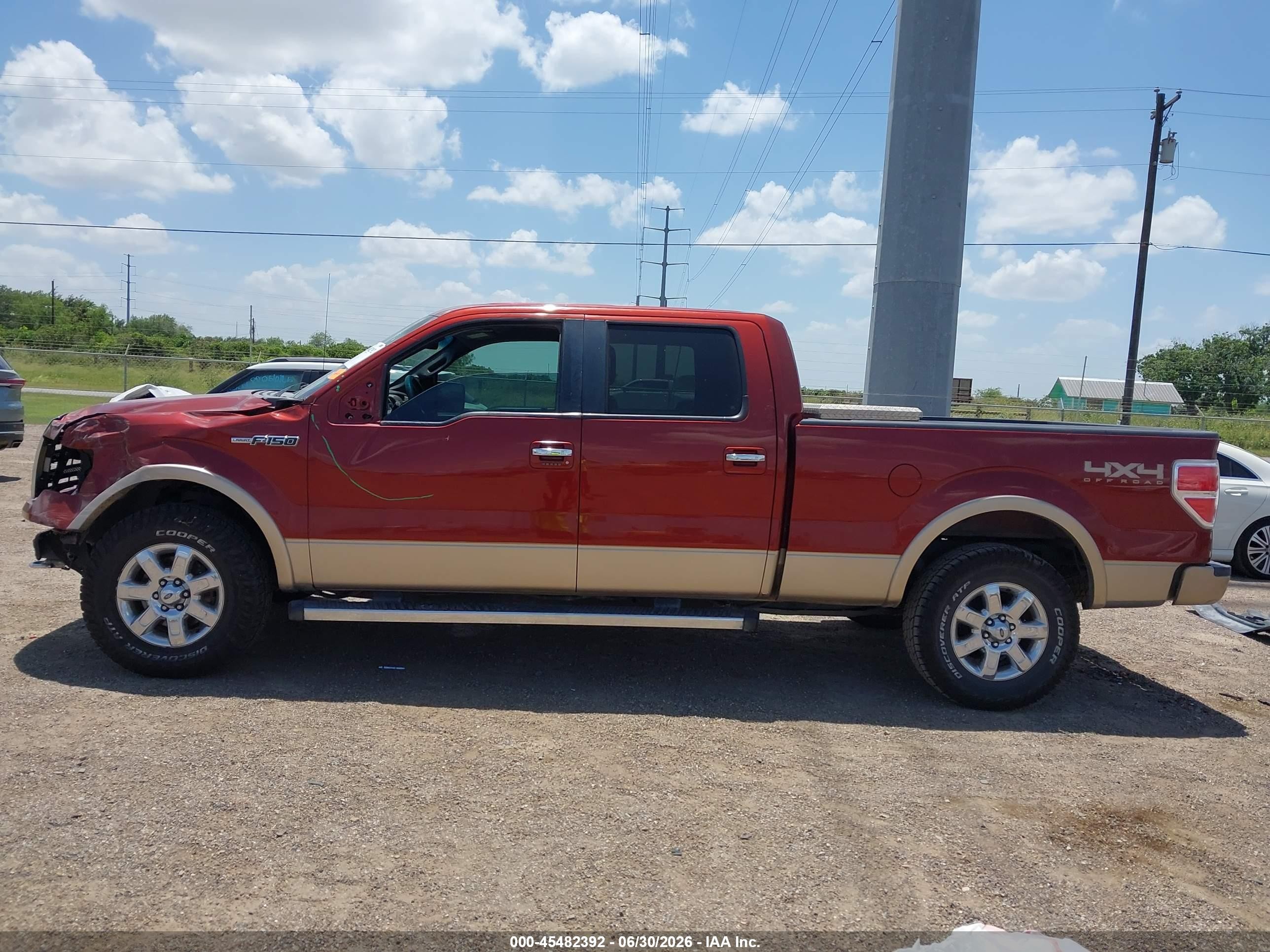 2014 Ford F-150 Lariat Оранжевый vin: 1FTFW1EF6EKD38381