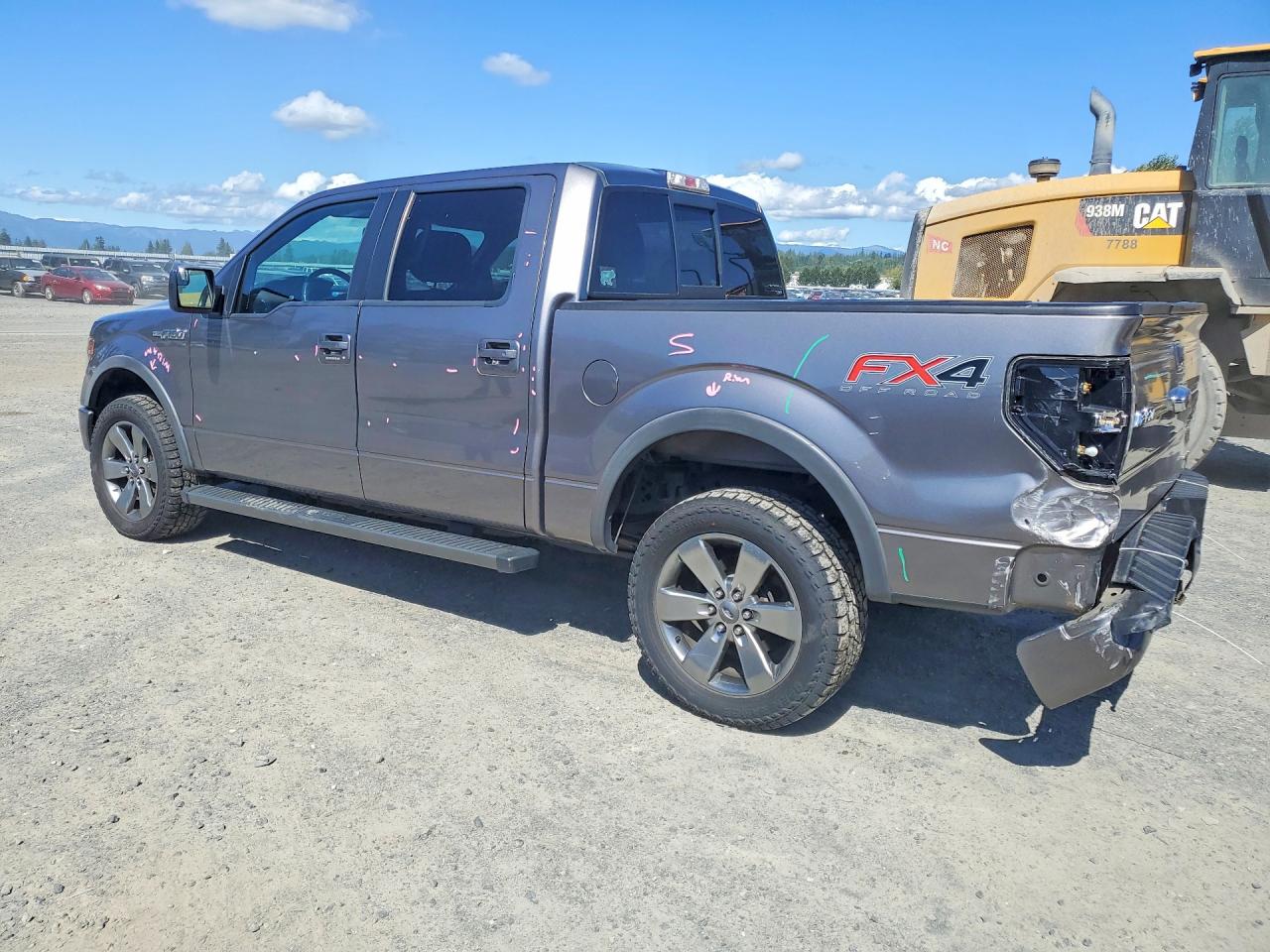2014 Ford F150 Supercrew Gray vin: 1FTFW1EF6EKE49013