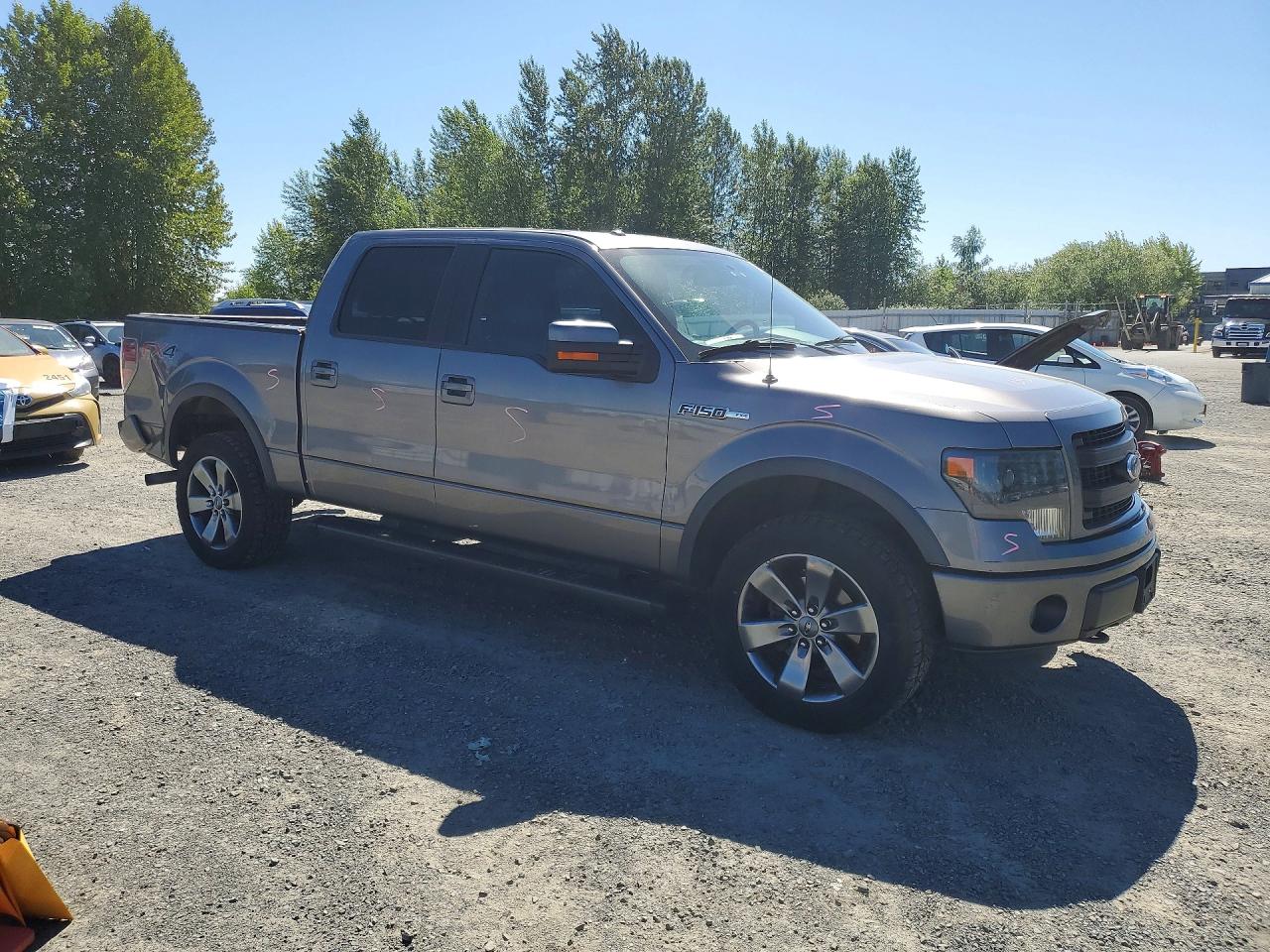 2014 Ford F150 Supercrew Gray vin: 1FTFW1EF6EKE49013