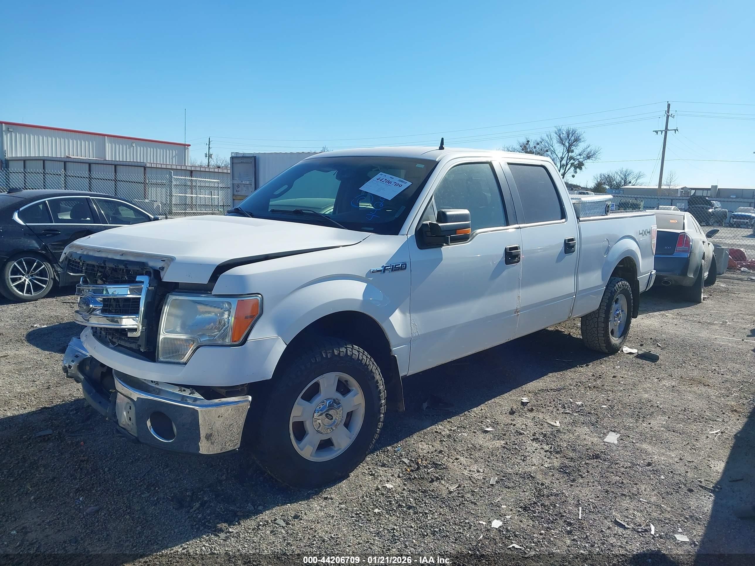 2014 Ford F-150 Xlt White vin: 1FTFW1EF6EKF93919
