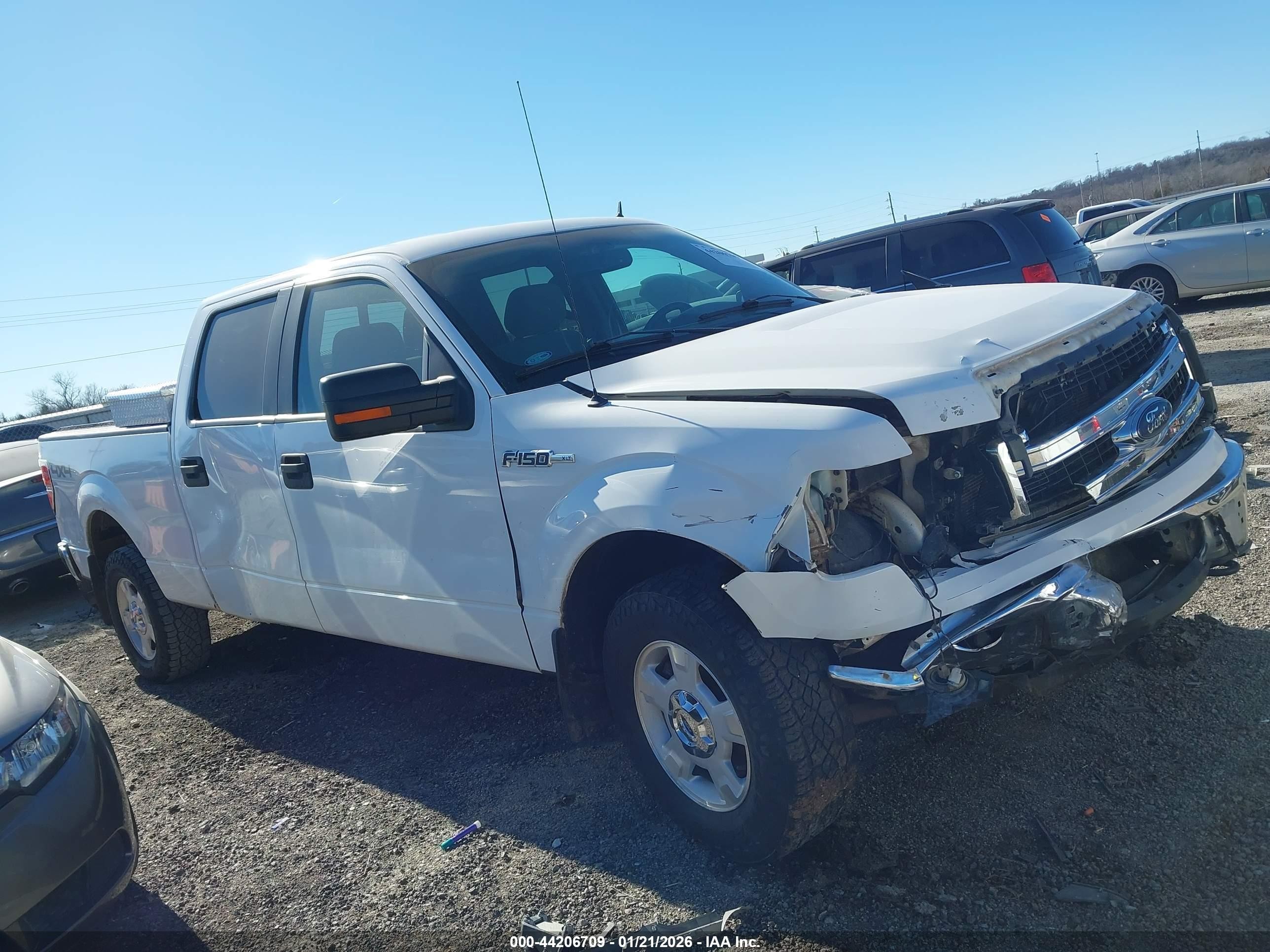 2014 Ford F-150 Xlt White vin: 1FTFW1EF6EKF93919