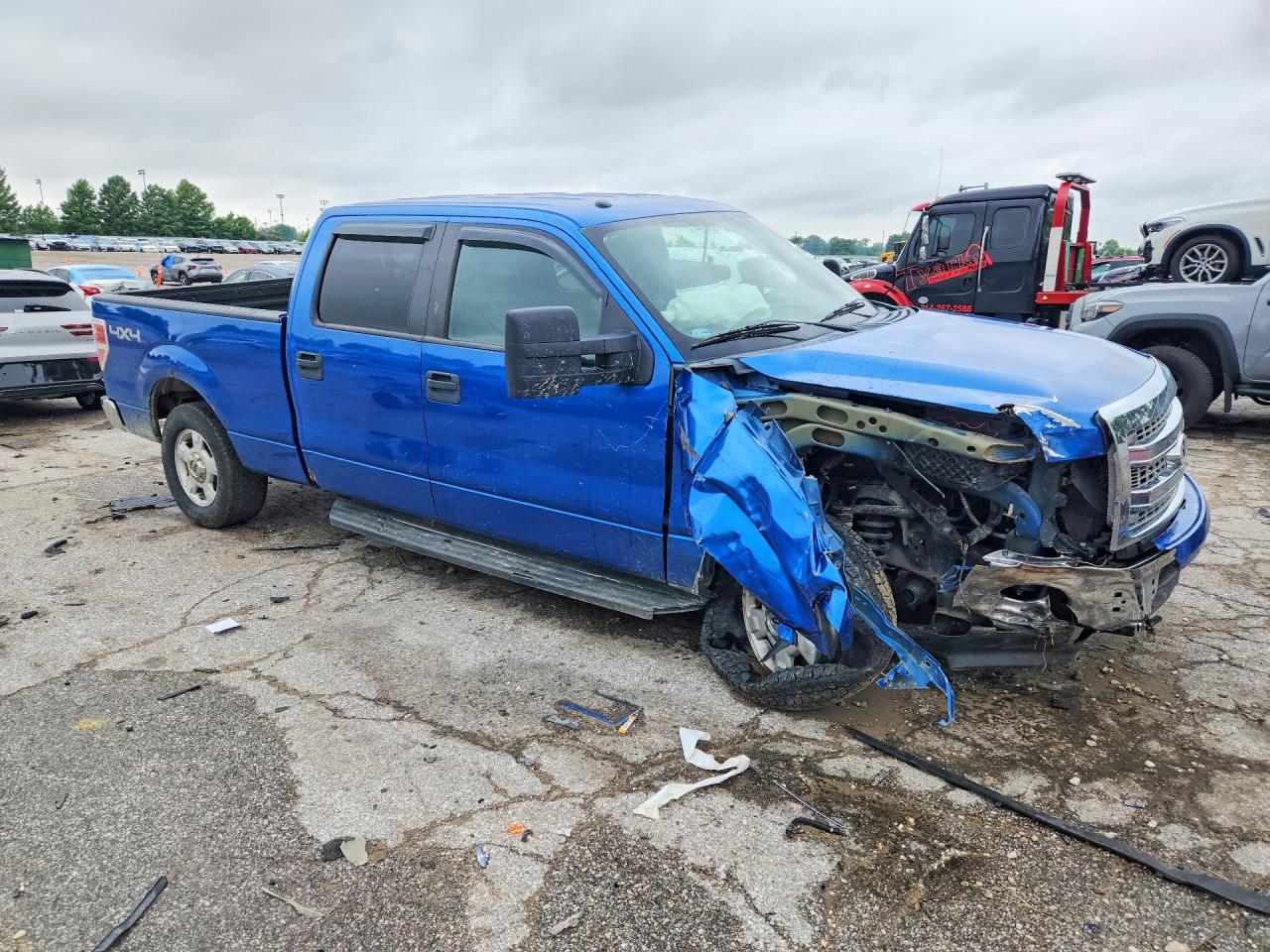 2014 Ford F150 Supercrew Синий vin: 1FTFW1EF6EKG25574