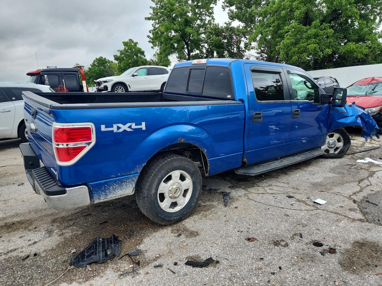 2014 Ford F150 Supercrew Синий vin: 1FTFW1EF6EKG25574