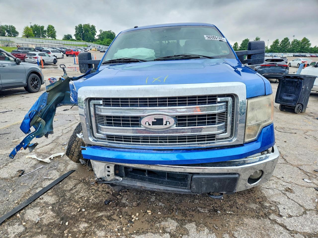 2014 Ford F150 Supercrew Синий vin: 1FTFW1EF6EKG25574
