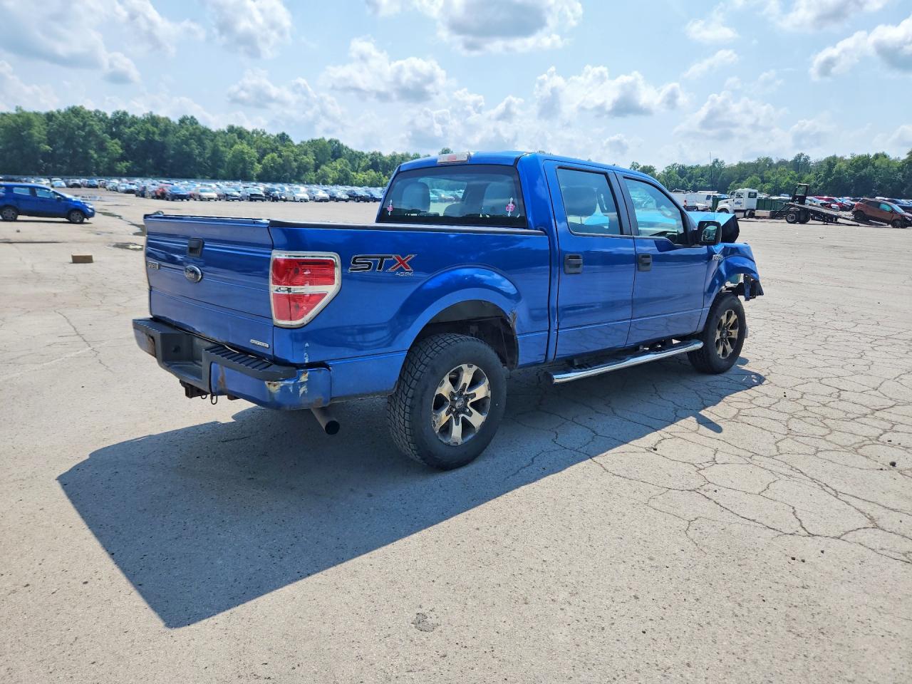 2014 Ford F150 Supercrew Blue vin: 1FTFW1EF6EKG44397