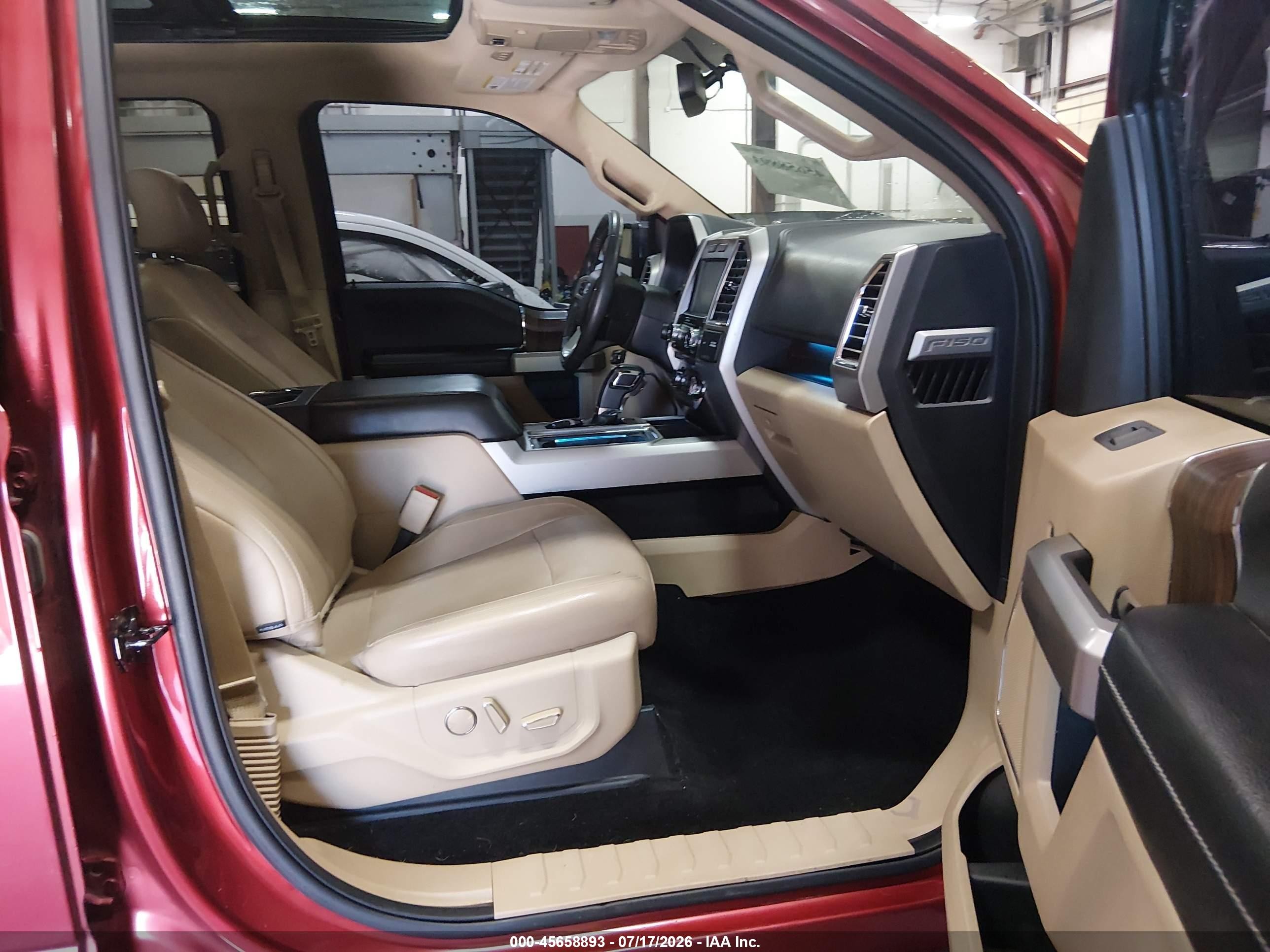 2015 Ford F-150 Lariat Red vin: 1FTFW1EF6FKD16480