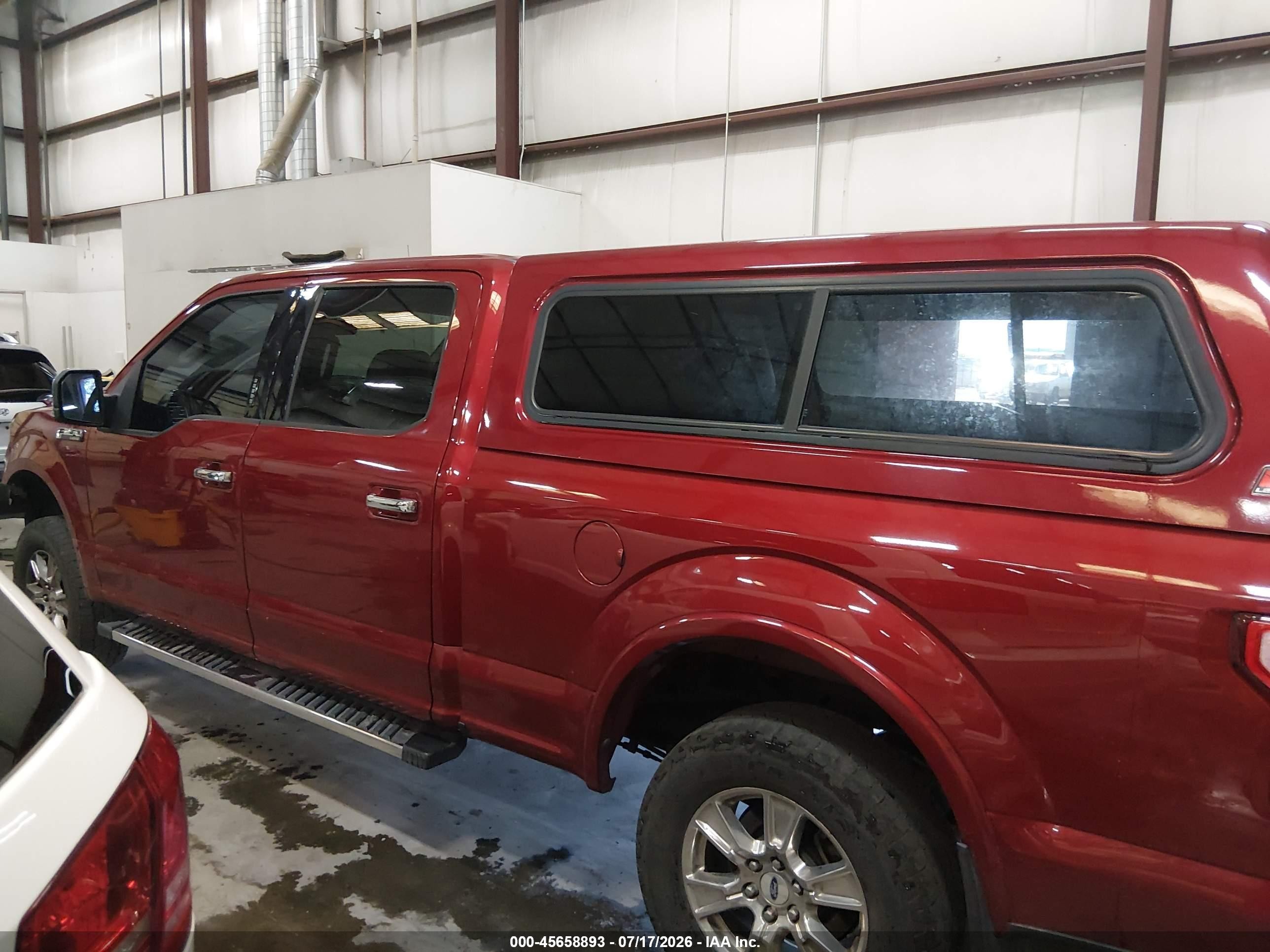 2015 Ford F-150 Lariat Red vin: 1FTFW1EF6FKD16480