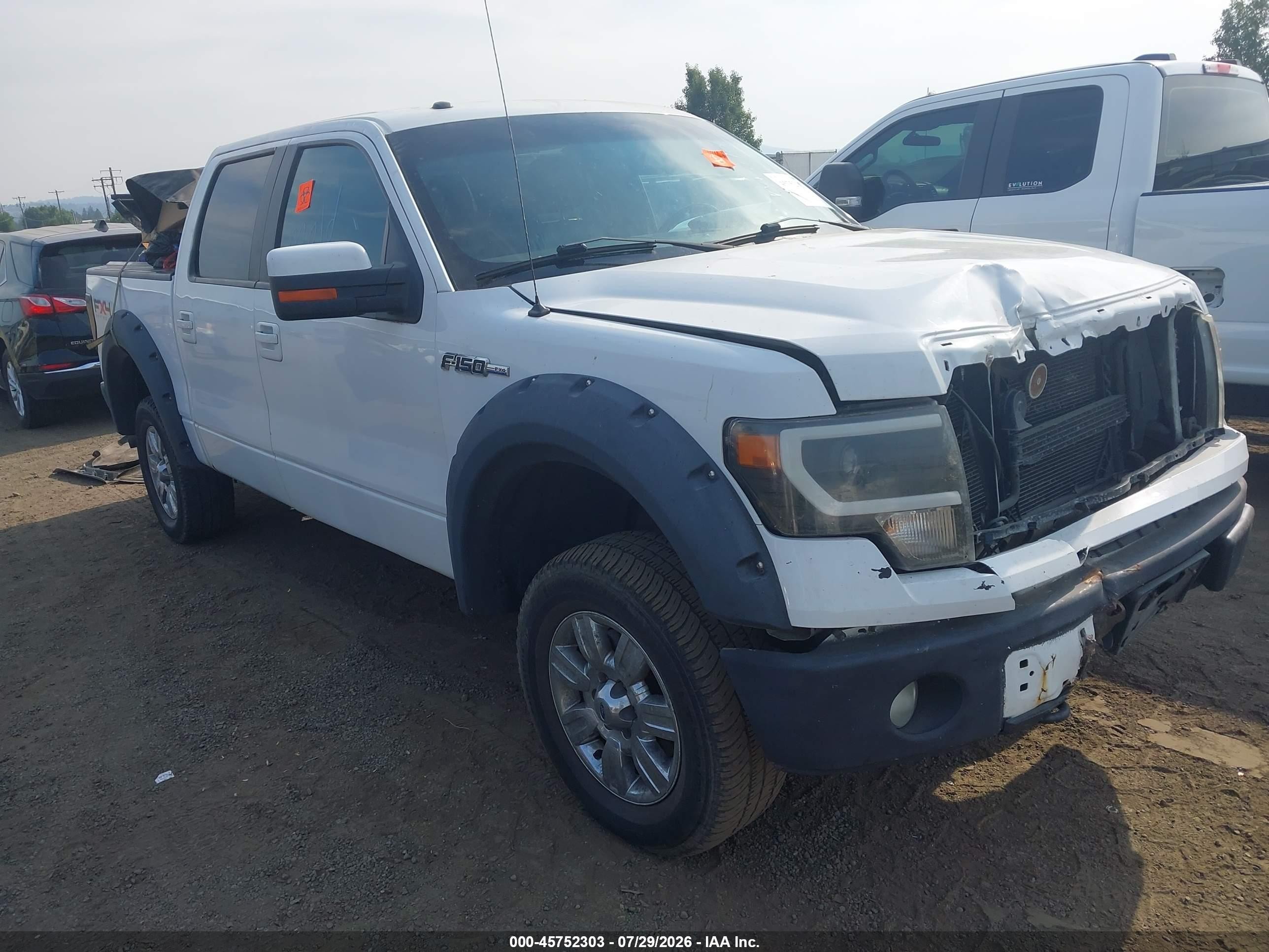 2011 Ford F-150 Fx4 White vin: 1FTFW1EF7BFA00556