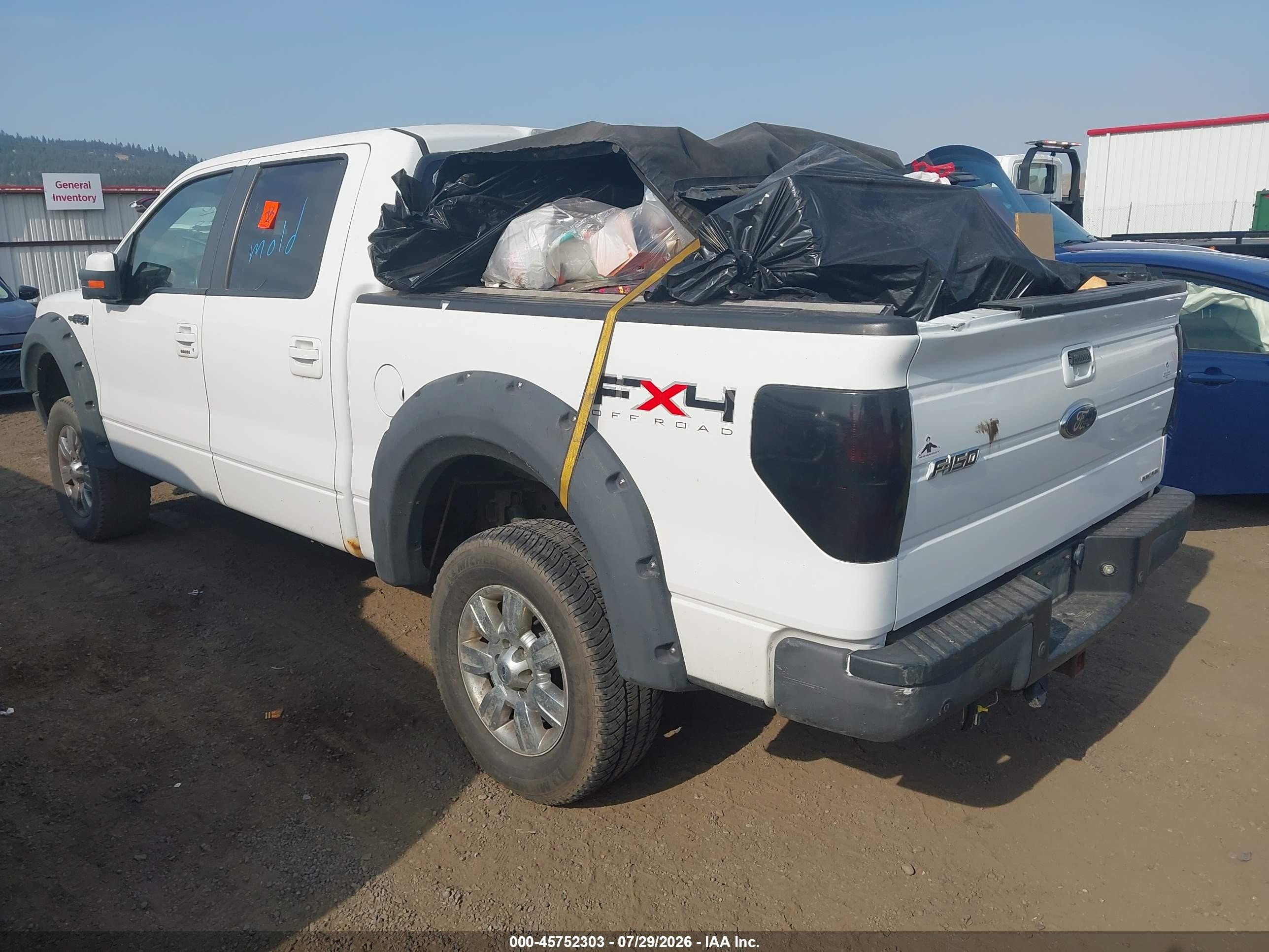 2011 Ford F-150 Fx4 White vin: 1FTFW1EF7BFA00556