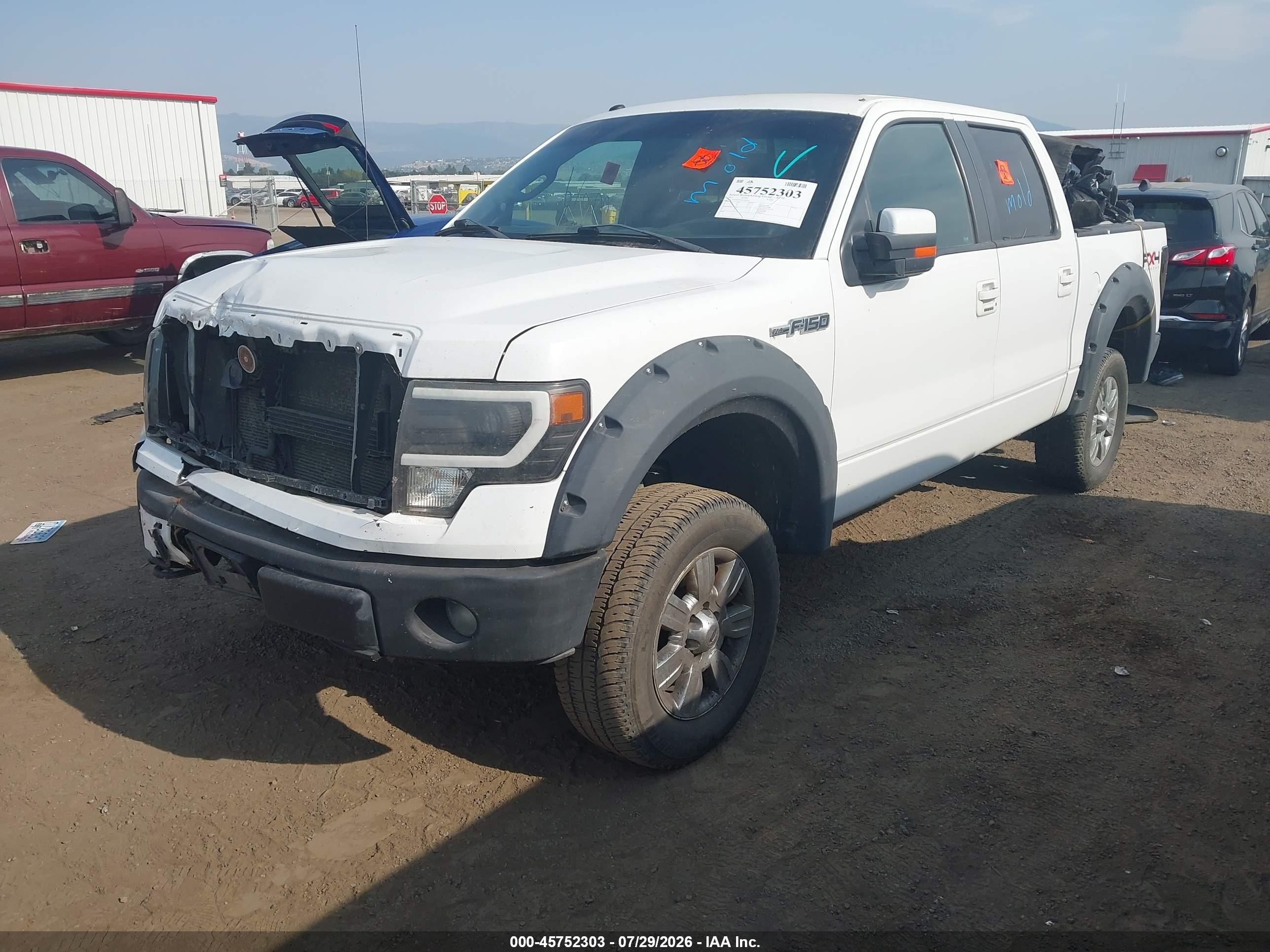 2011 Ford F-150 Fx4 White vin: 1FTFW1EF7BFA00556