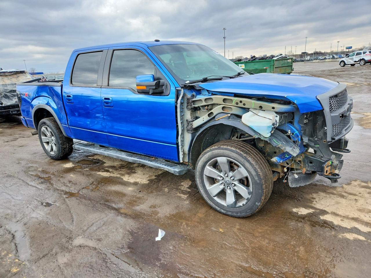 2011 Ford F150 Supercrew Blue vin: 1FTFW1EF7BFB89810