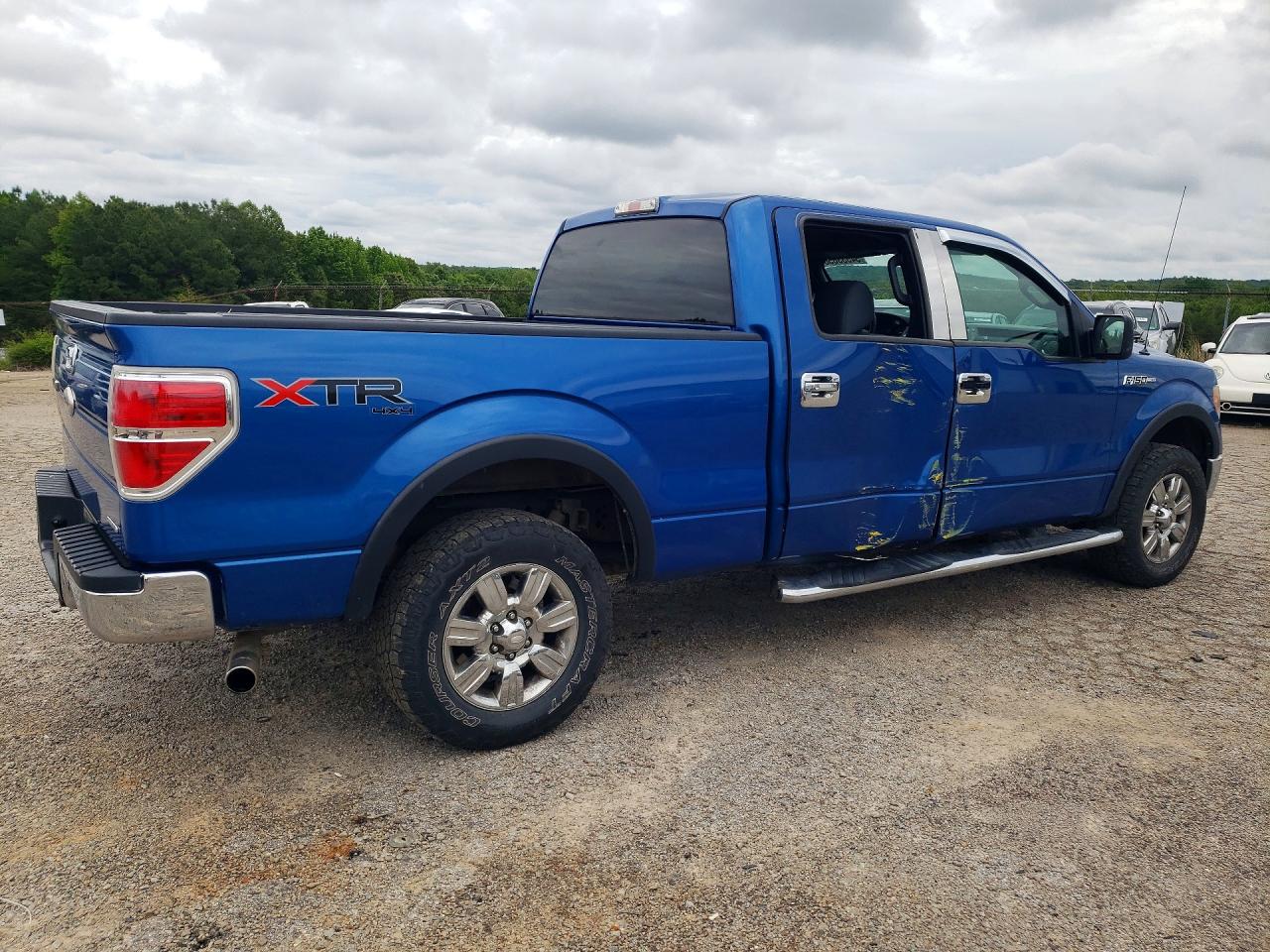 2011 Ford F150 Supercrew Blue vin: 1FTFW1EF7BKD74253