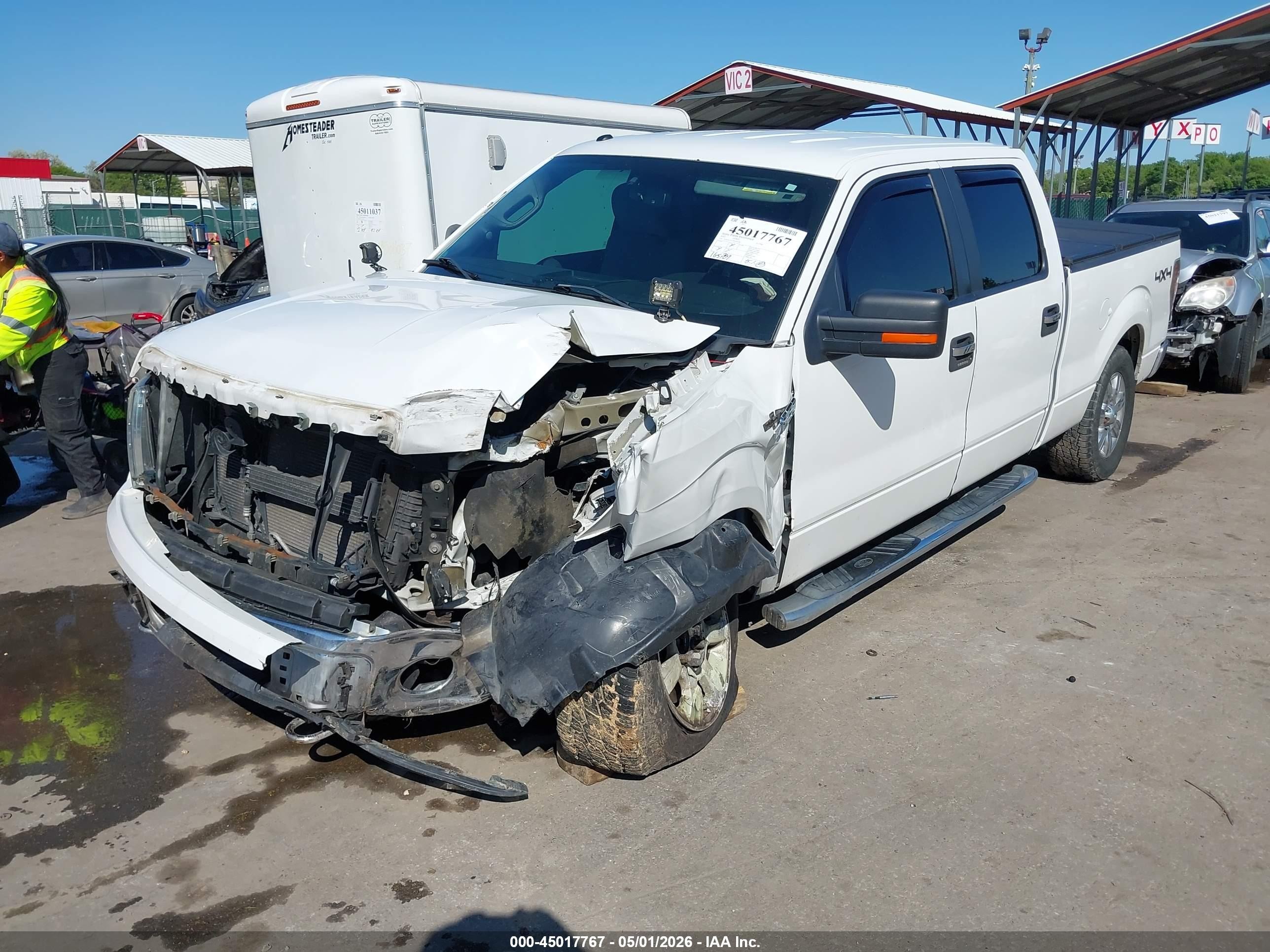 2012 Ford F-150 Xlt White vin: 1FTFW1EF7CFA54196