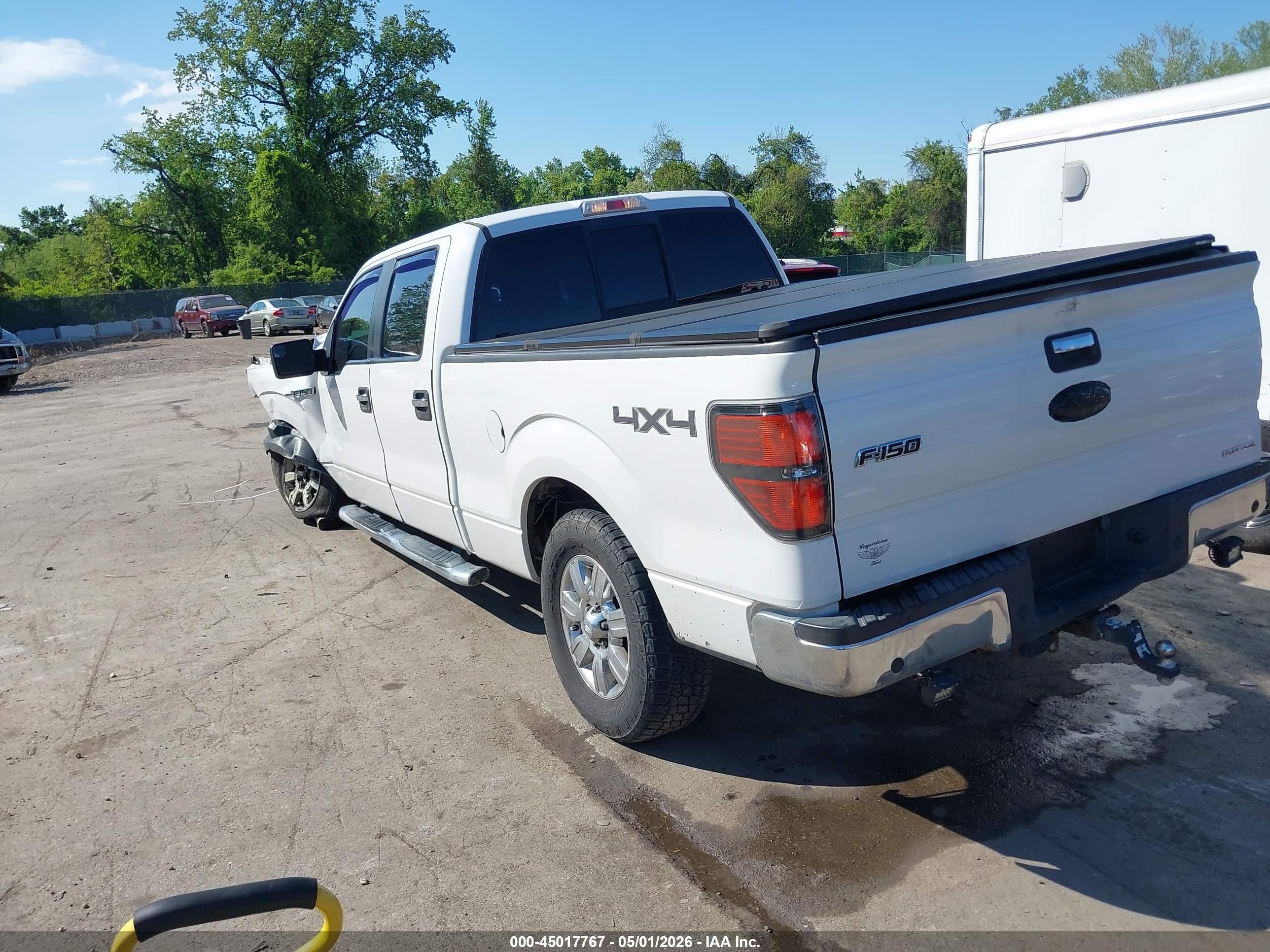 2012 Ford F-150 Xlt White vin: 1FTFW1EF7CFA54196