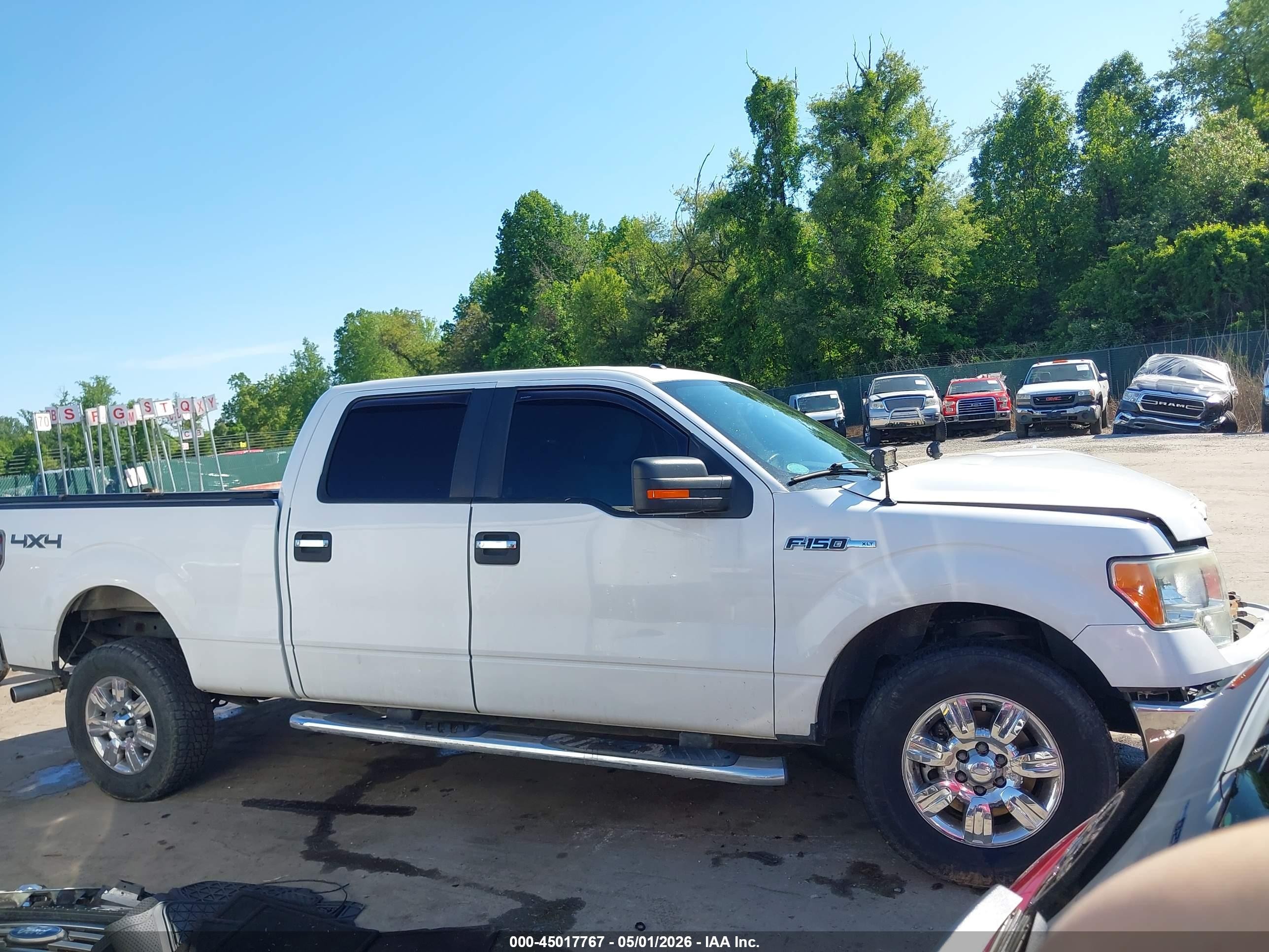 2012 Ford F-150 Xlt White vin: 1FTFW1EF7CFA54196