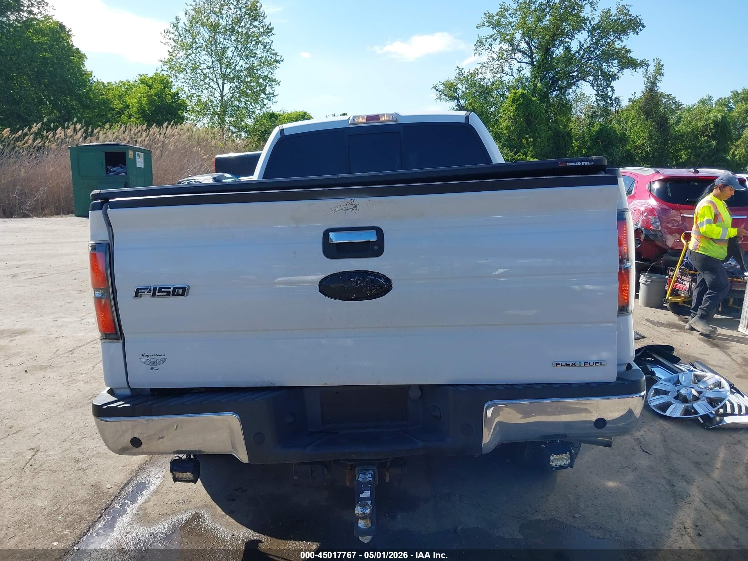 2012 Ford F-150 Xlt White vin: 1FTFW1EF7CFA54196