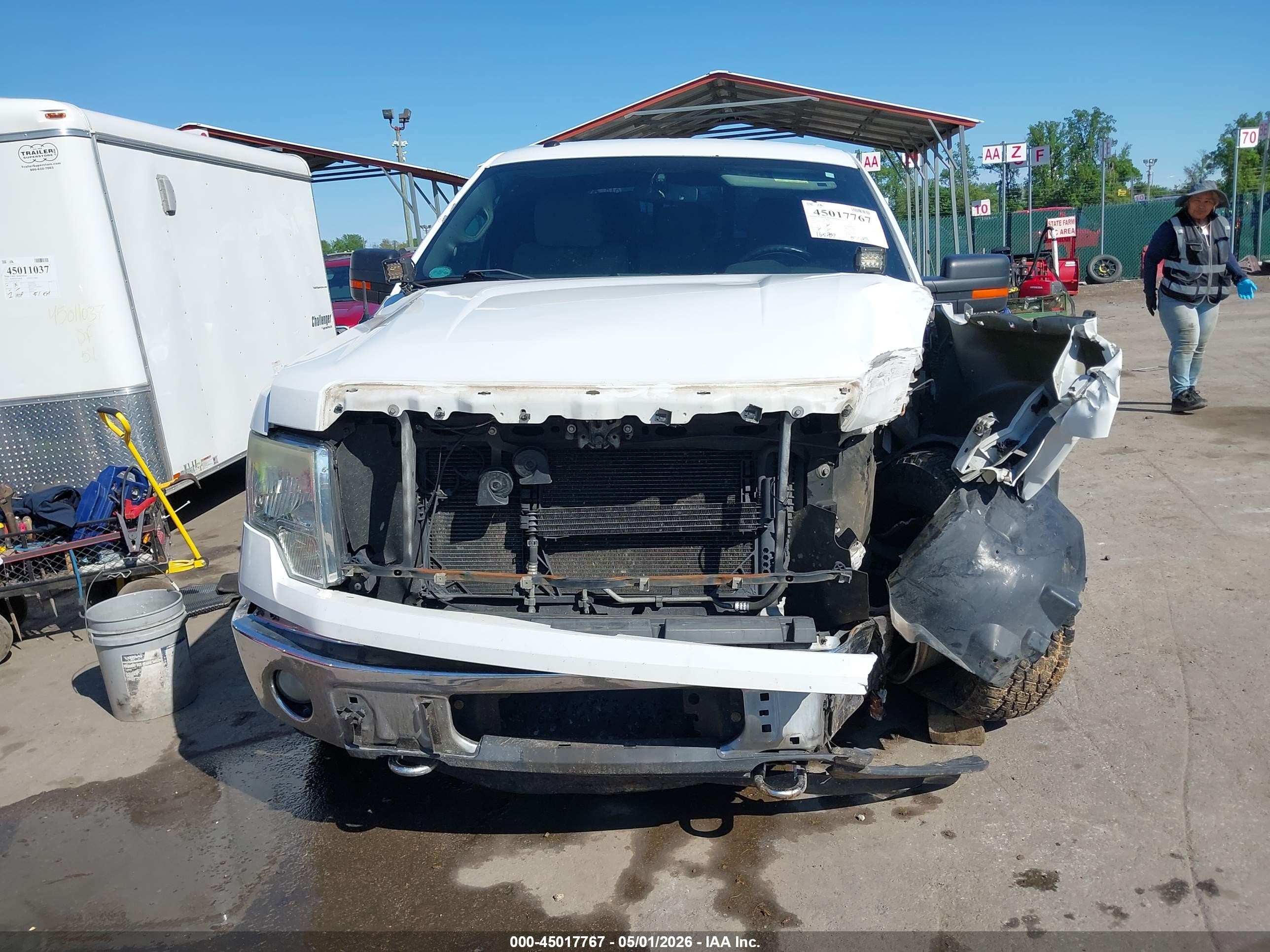 2012 Ford F-150 Xlt White vin: 1FTFW1EF7CFA54196