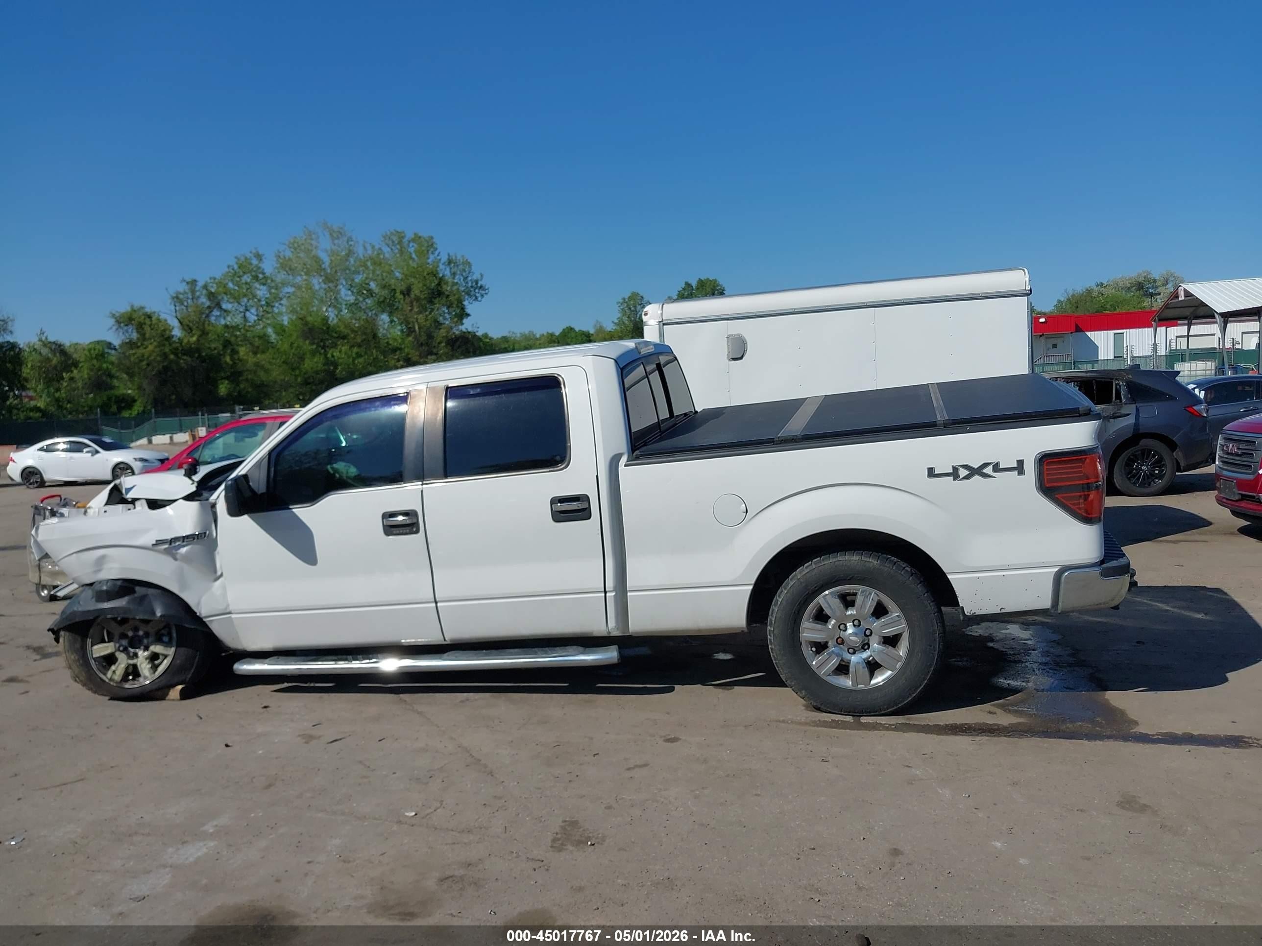 2012 Ford F-150 Xlt White vin: 1FTFW1EF7CFA54196
