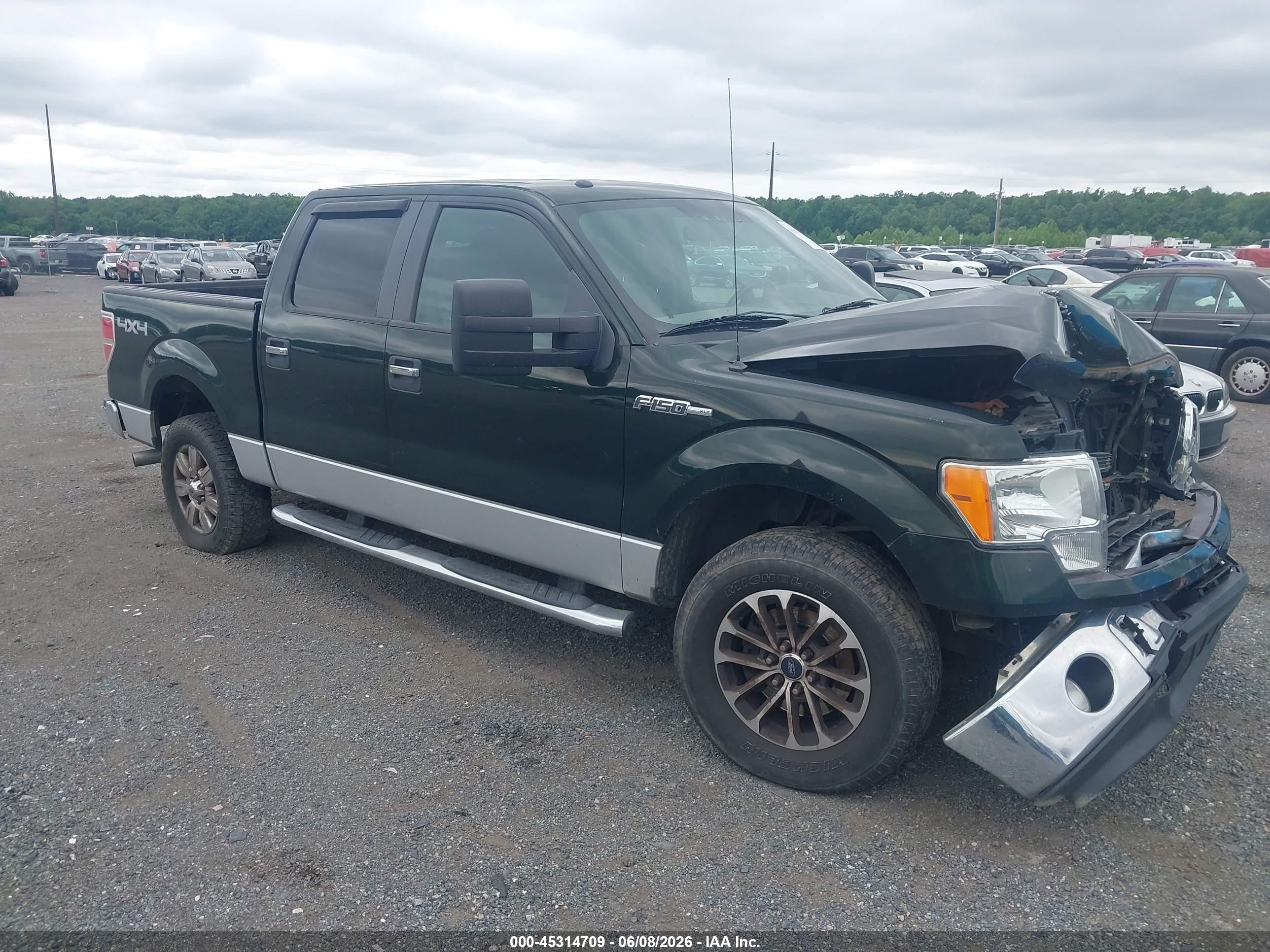 2012 Ford F-150 Xlt Black vin: 1FTFW1EF7CFC39137