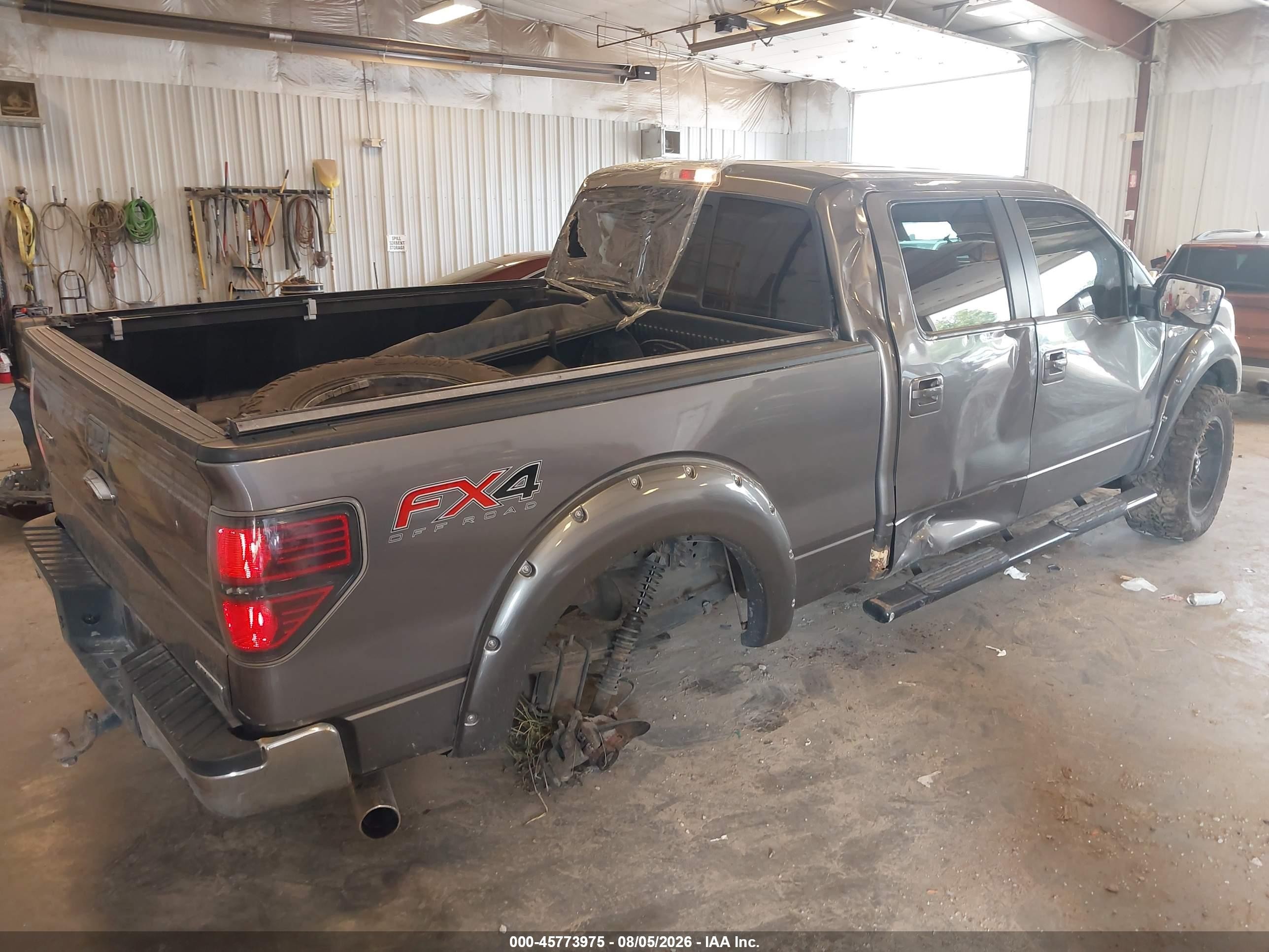 2012 Ford F-150 Fx4 Gray vin: 1FTFW1EF7CFC60554