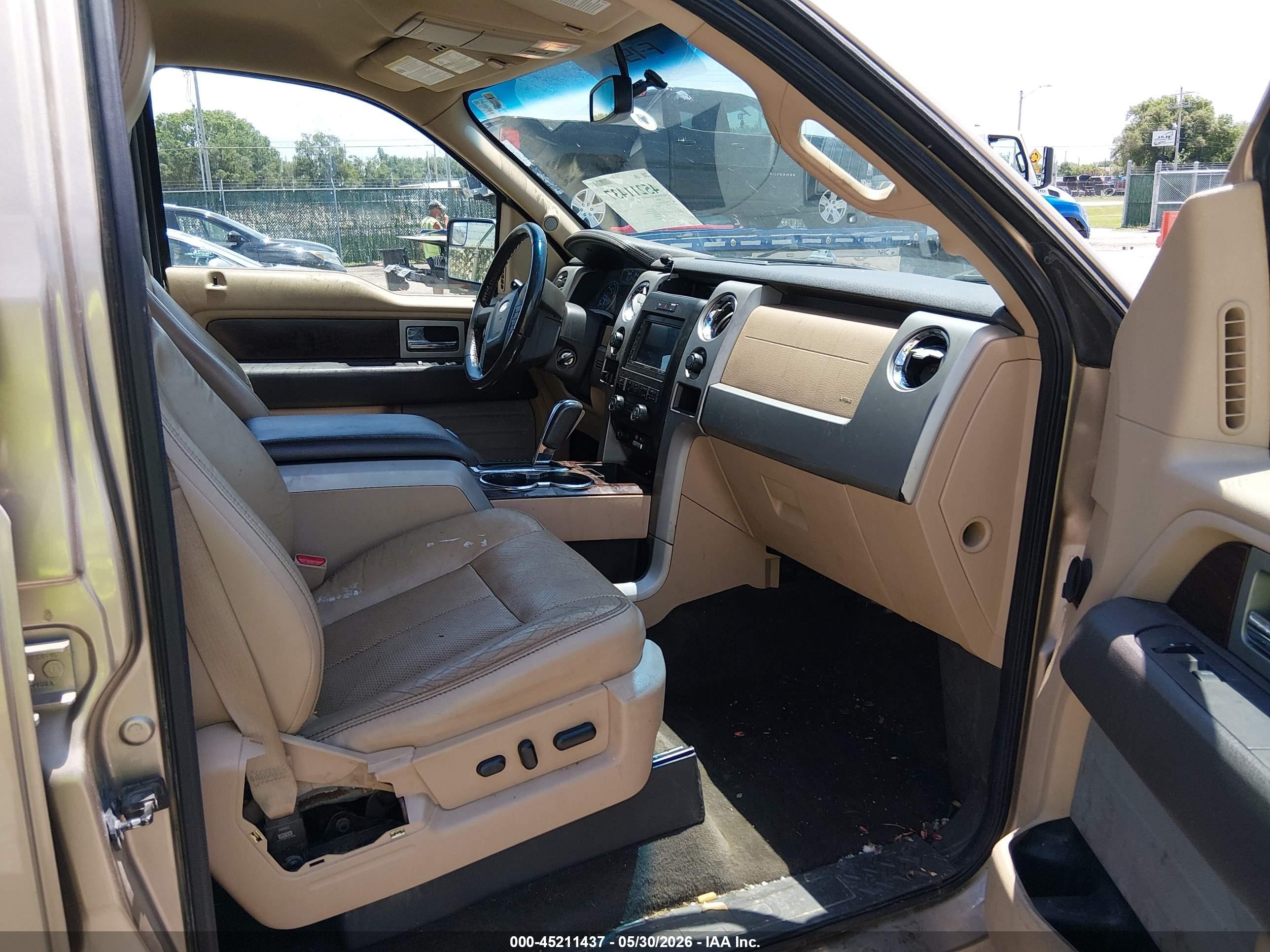 2012 Ford F-150 Lariat Brown vin: 1FTFW1EF7CKD96139