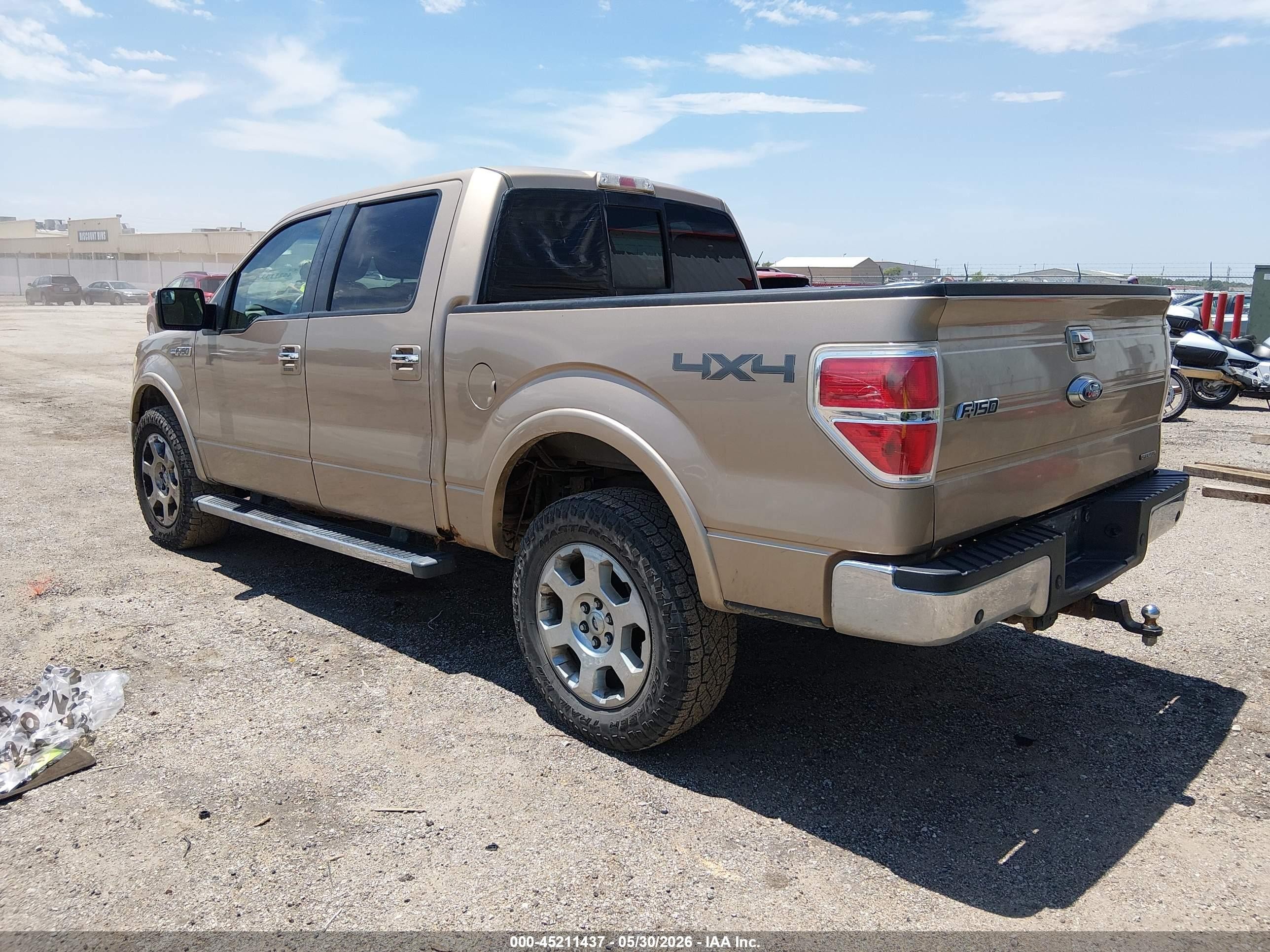 2012 Ford F-150 Lariat Brown vin: 1FTFW1EF7CKD96139