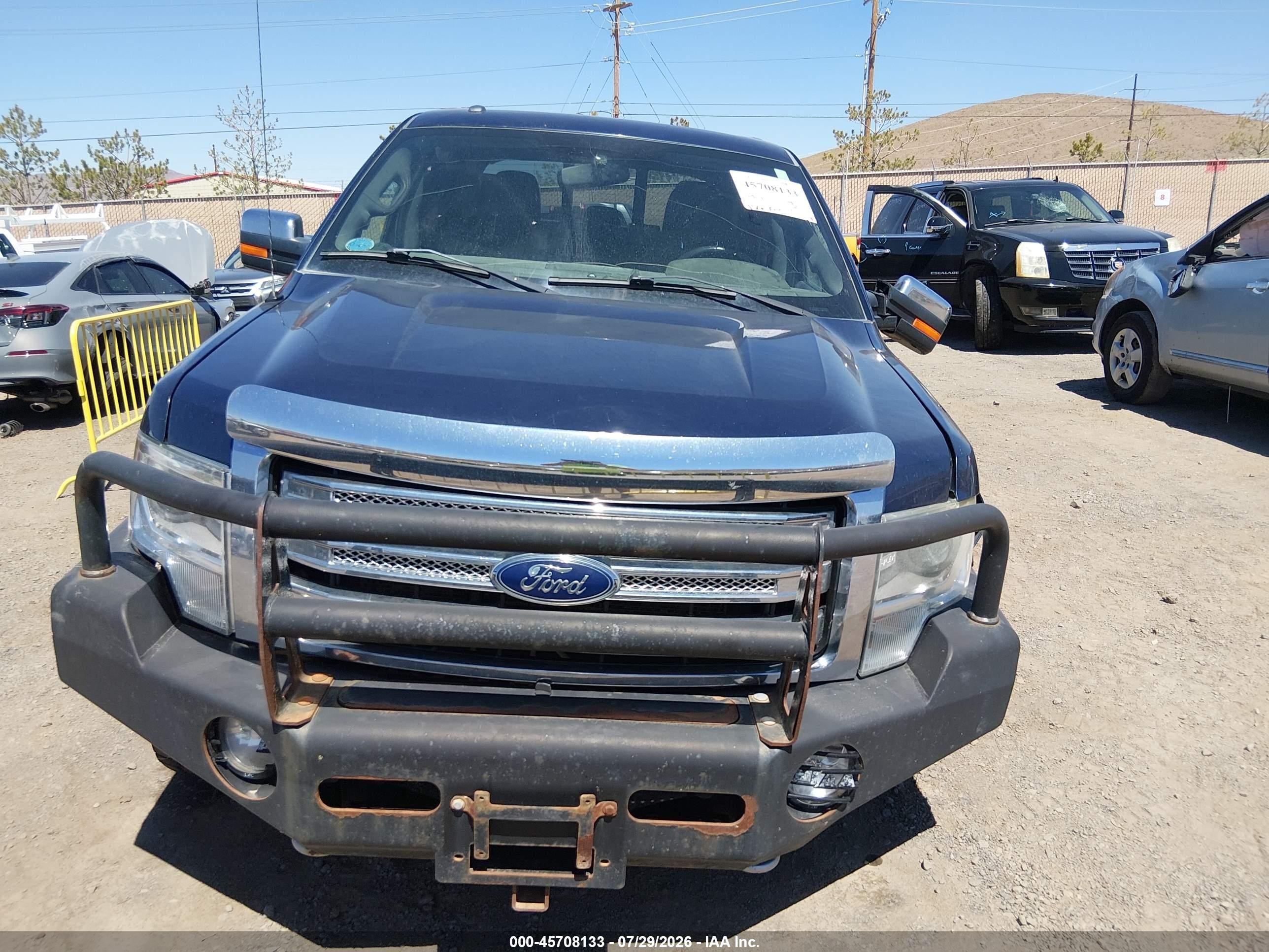 2013 Ford F-150 Lariat Blue vin: 1FTFW1EF7DFA46794