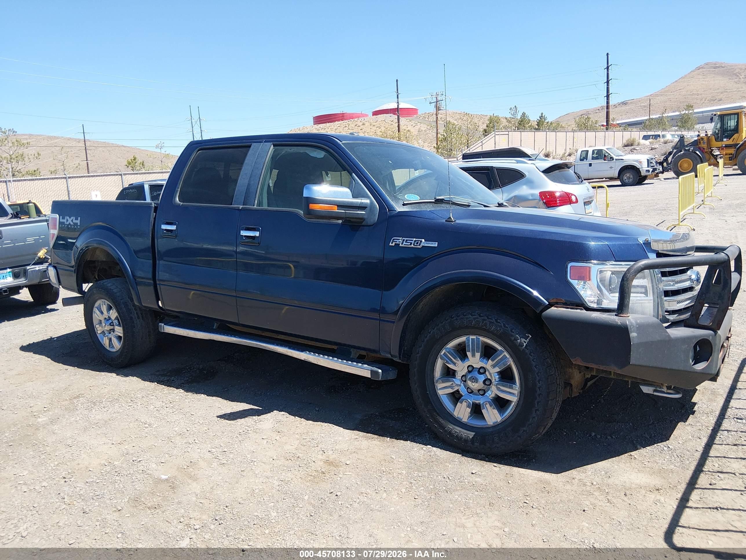 2013 Ford F-150 Lariat Blue vin: 1FTFW1EF7DFA46794