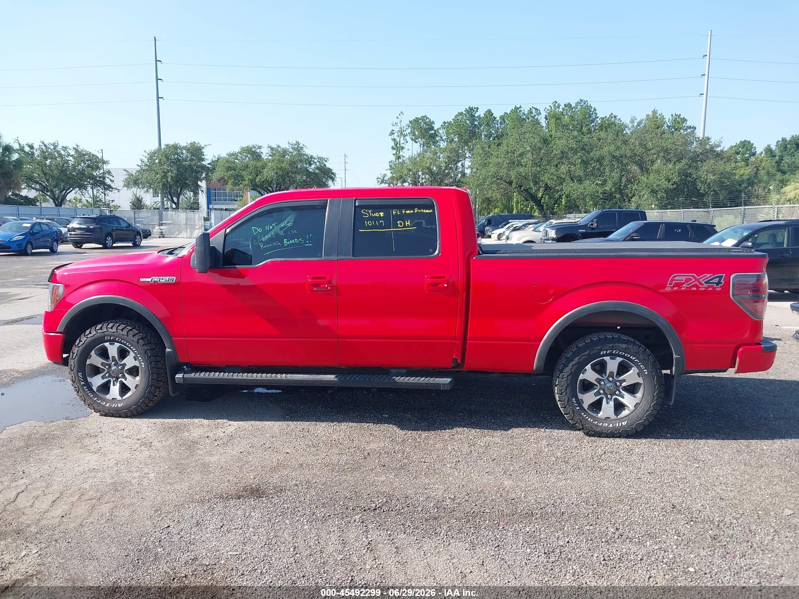 2013 Ford F-150 Fx4/king Ranch/lariat/platinum/xl/xlt Red vin: 1FTFW1EF7DFB12292