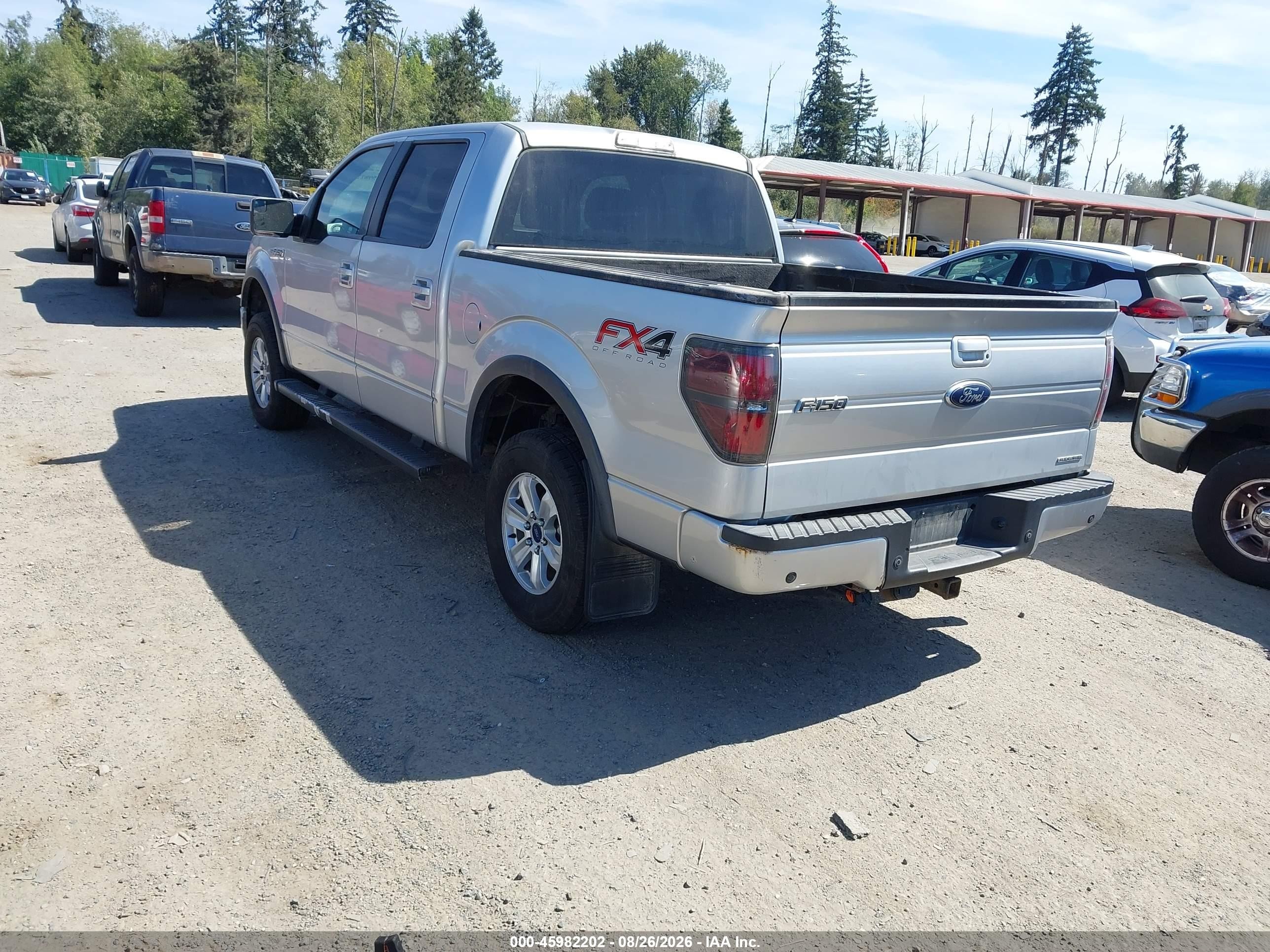 2013 Ford F-150 Fx4 Silver vin: 1FTFW1EF7DFB55949
