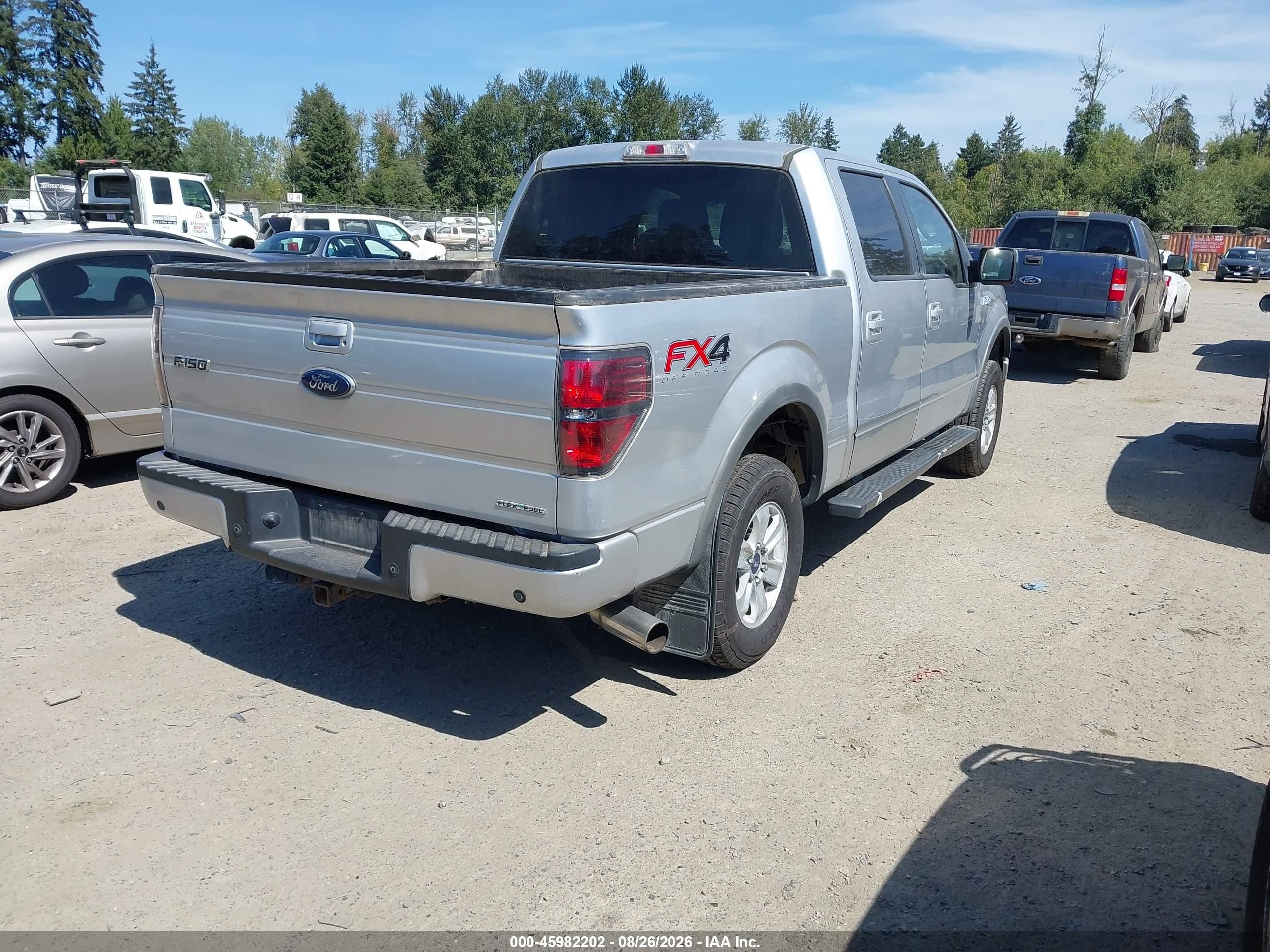 2013 Ford F-150 Fx4 Silver vin: 1FTFW1EF7DFB55949