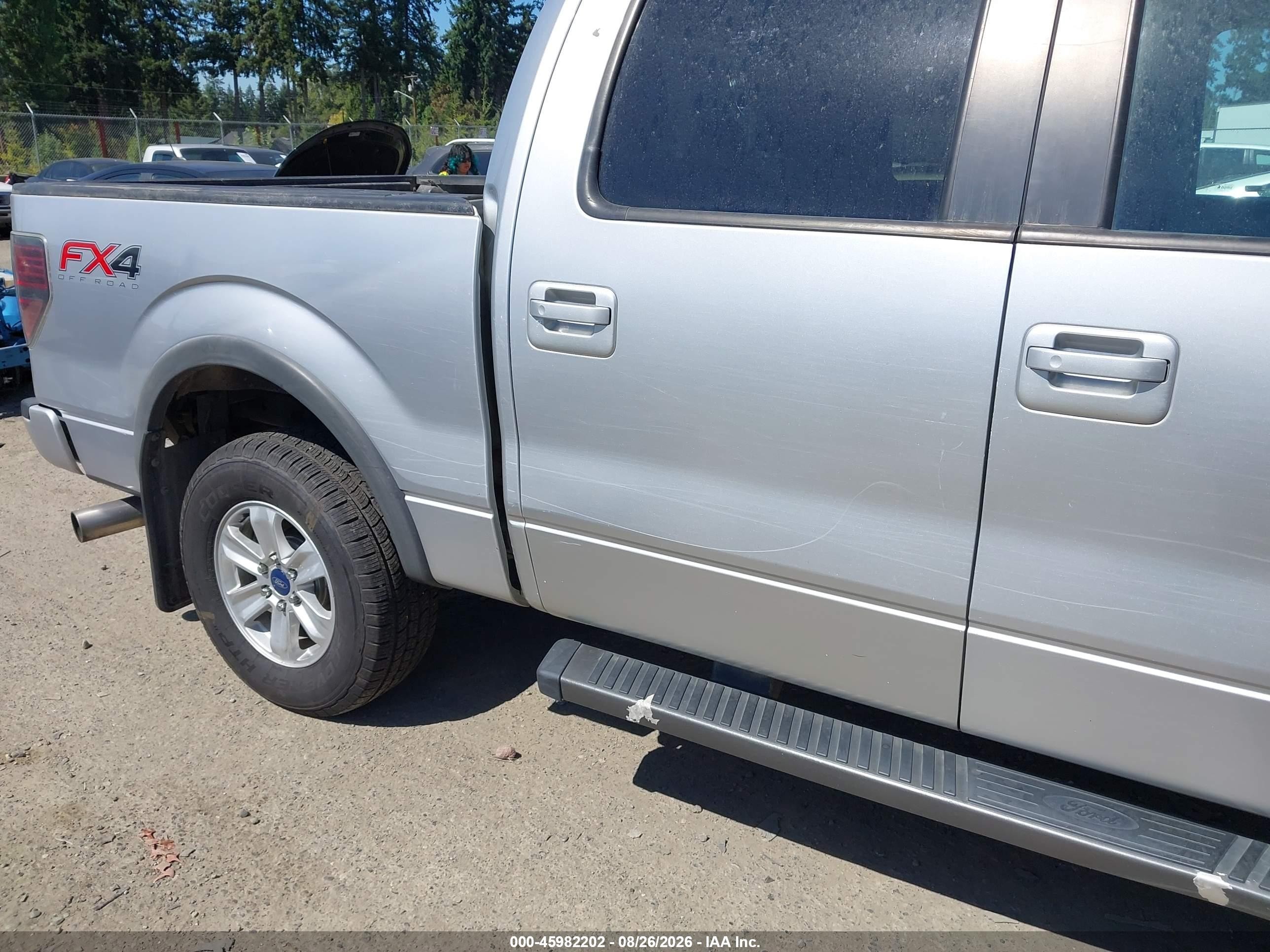 2013 Ford F-150 Fx4 Silver vin: 1FTFW1EF7DFB55949