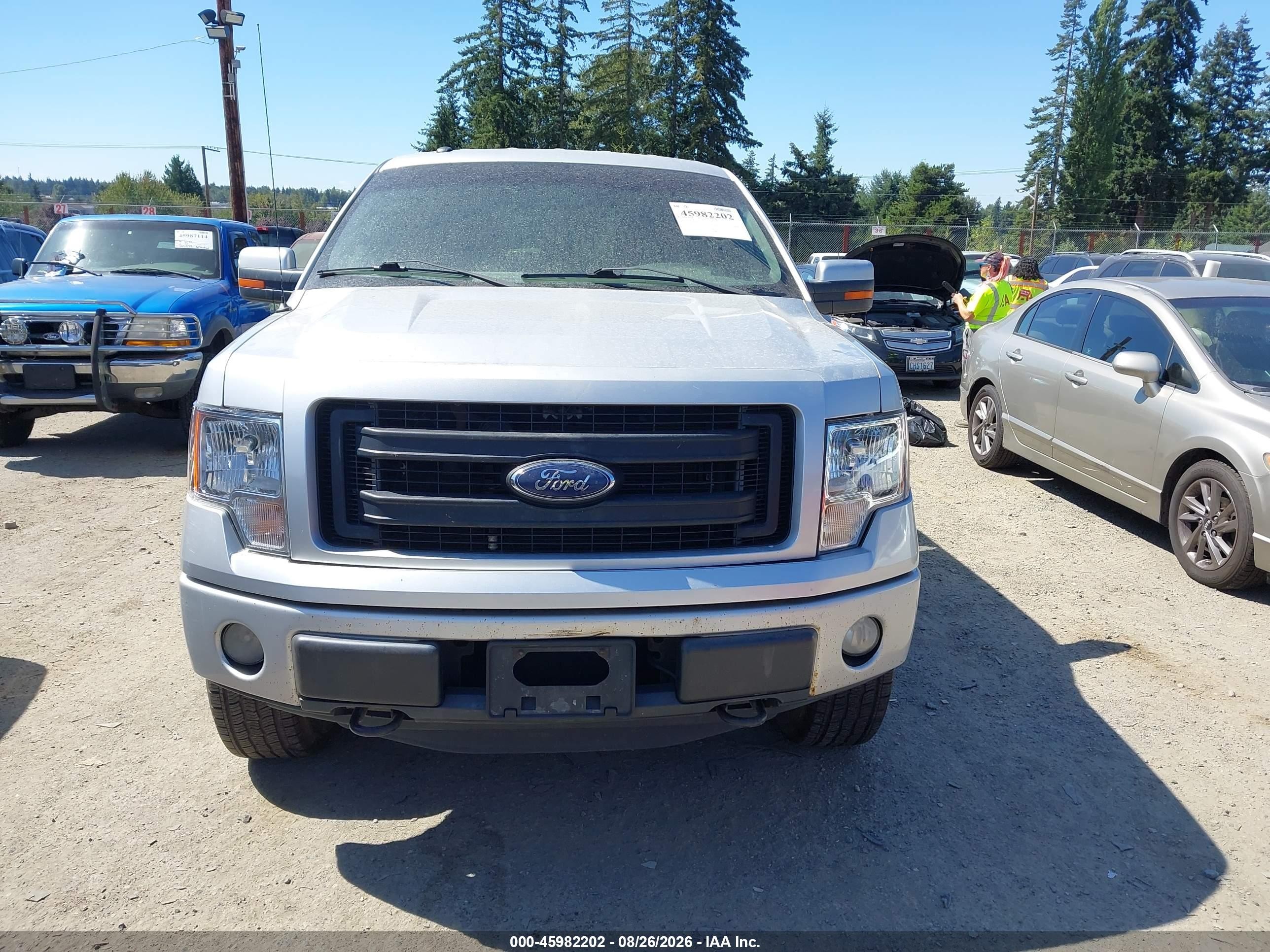 2013 Ford F-150 Fx4 Silver vin: 1FTFW1EF7DFB55949