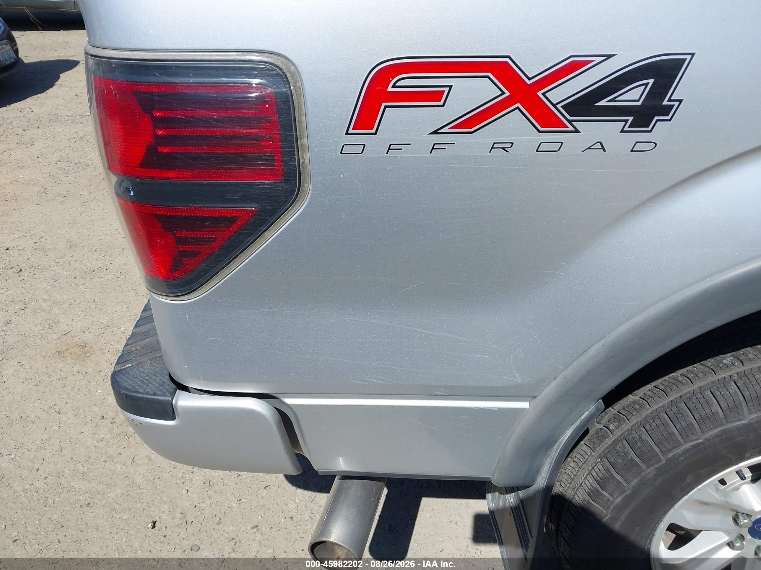 2013 Ford F-150 Fx4 Silver vin: 1FTFW1EF7DFB55949