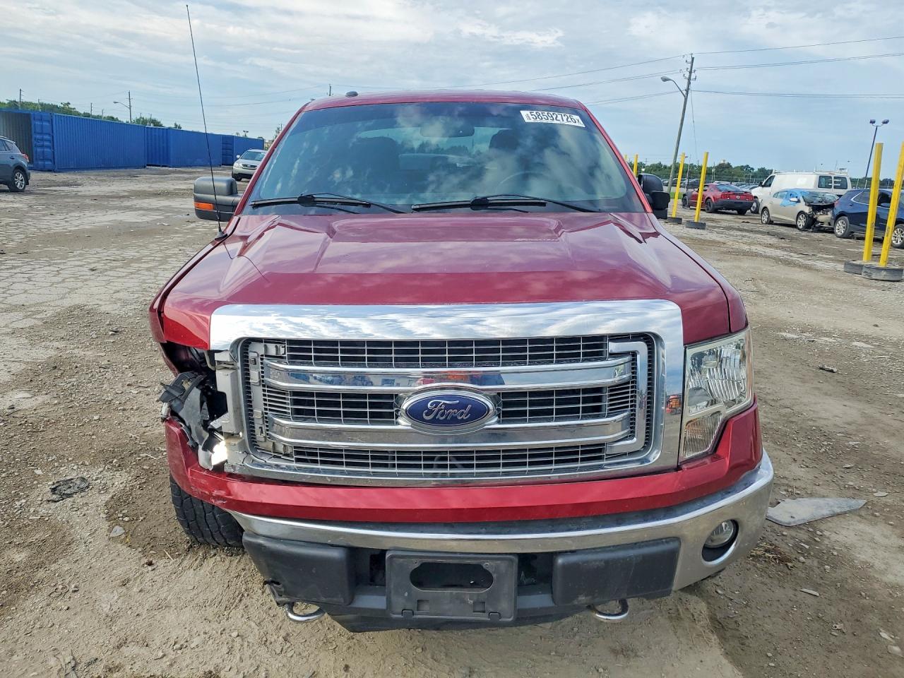 2013 Ford F150 Supercrew Red vin: 1FTFW1EF7DFB96520