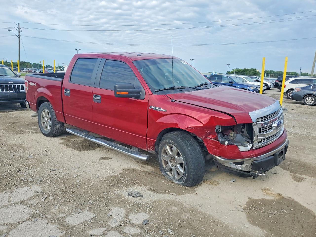 2013 Ford F150 Supercrew Red vin: 1FTFW1EF7DFB96520