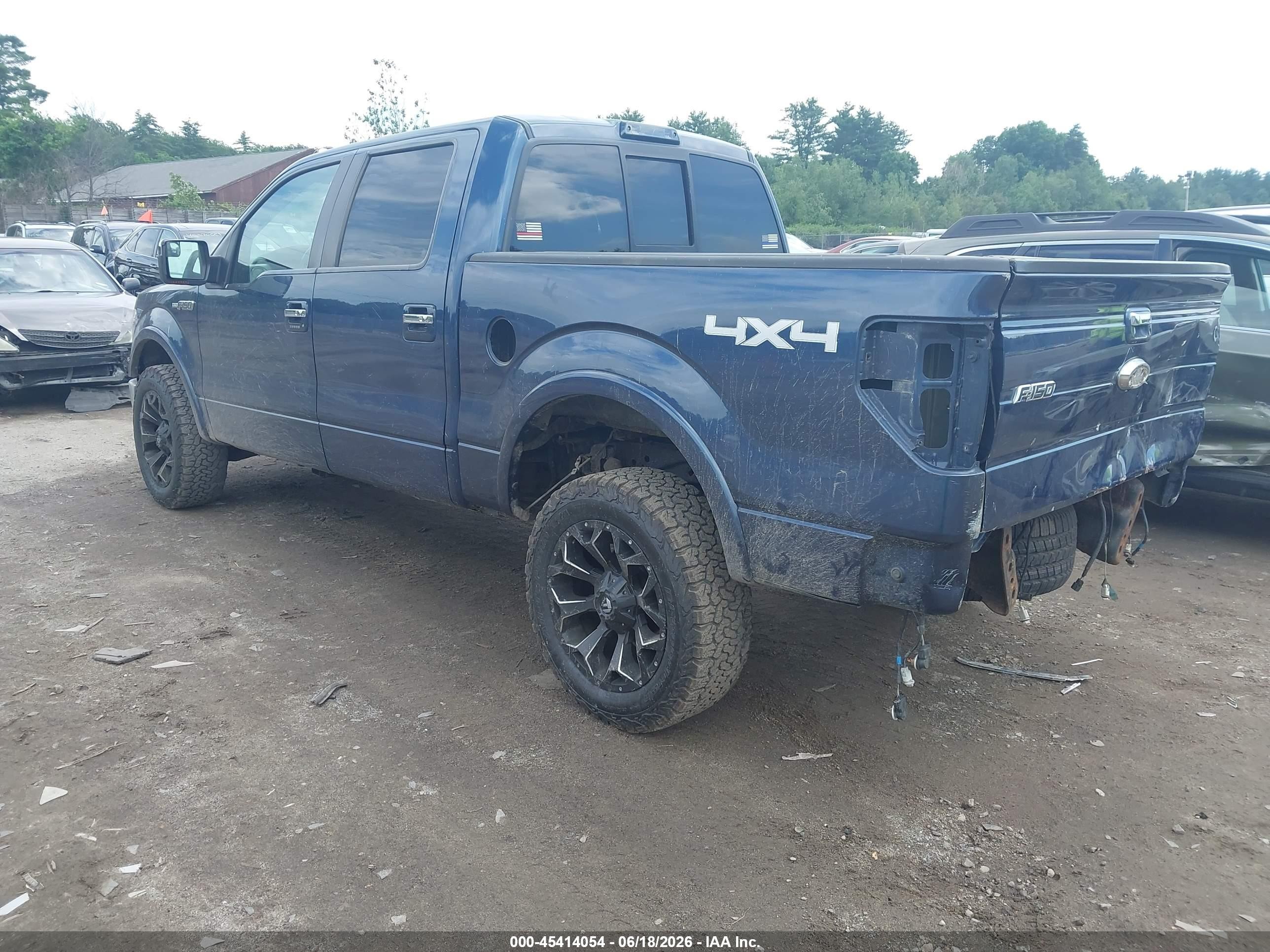 2013 Ford F-150 Lariat Blue vin: 1FTFW1EF7DFC23828
