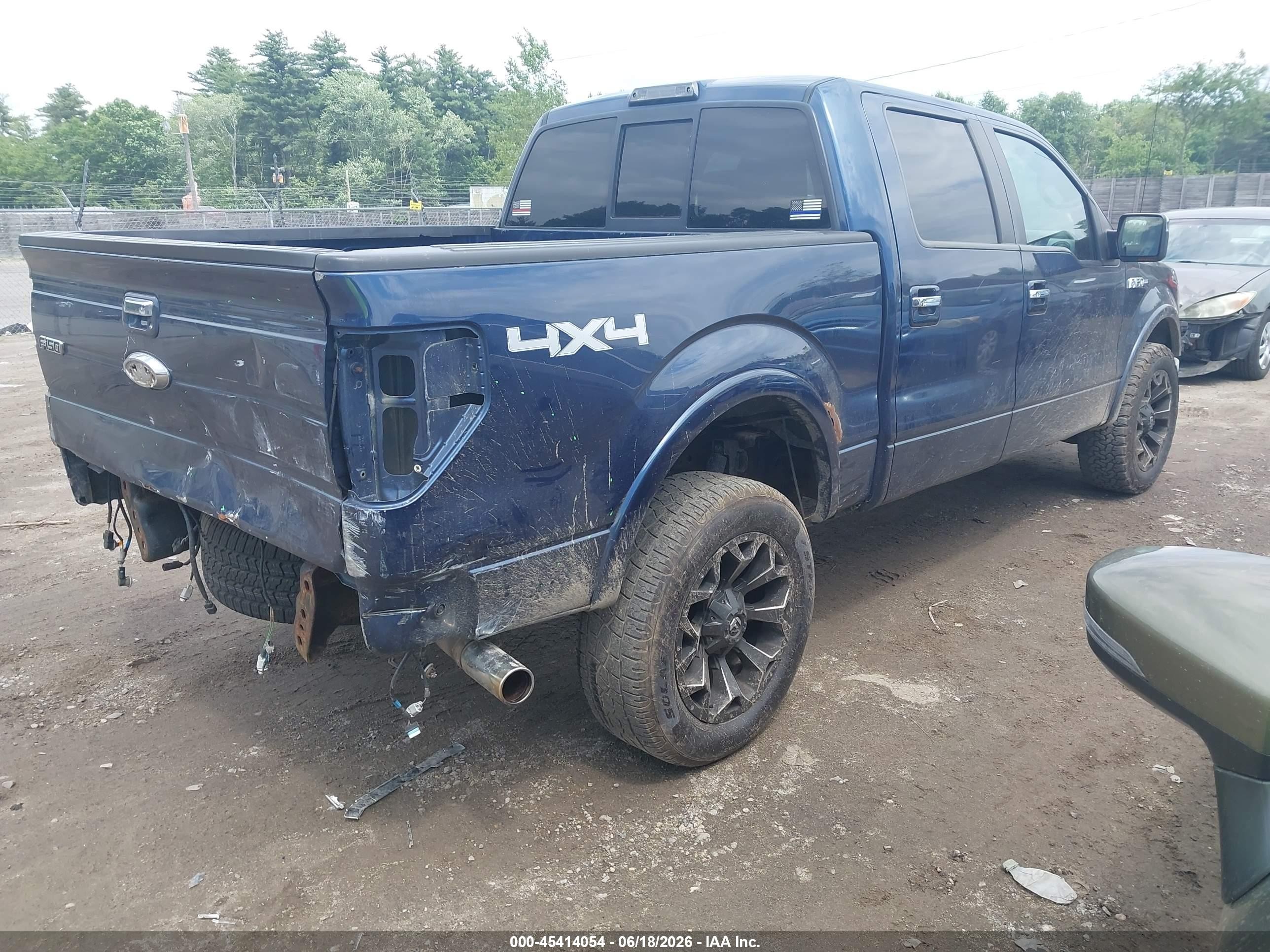 2013 Ford F-150 Lariat Blue vin: 1FTFW1EF7DFC23828