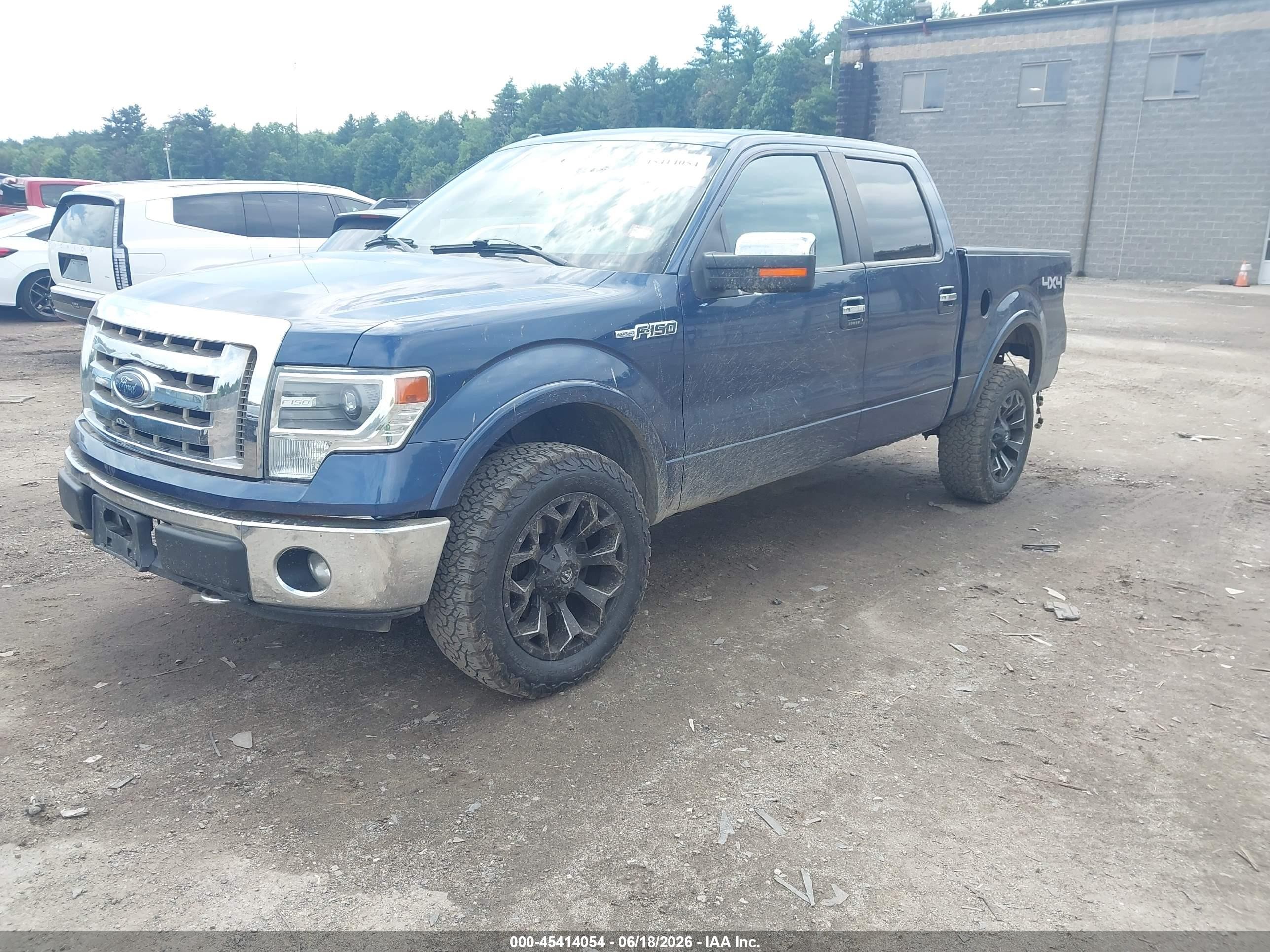 2013 Ford F-150 Lariat Blue vin: 1FTFW1EF7DFC23828