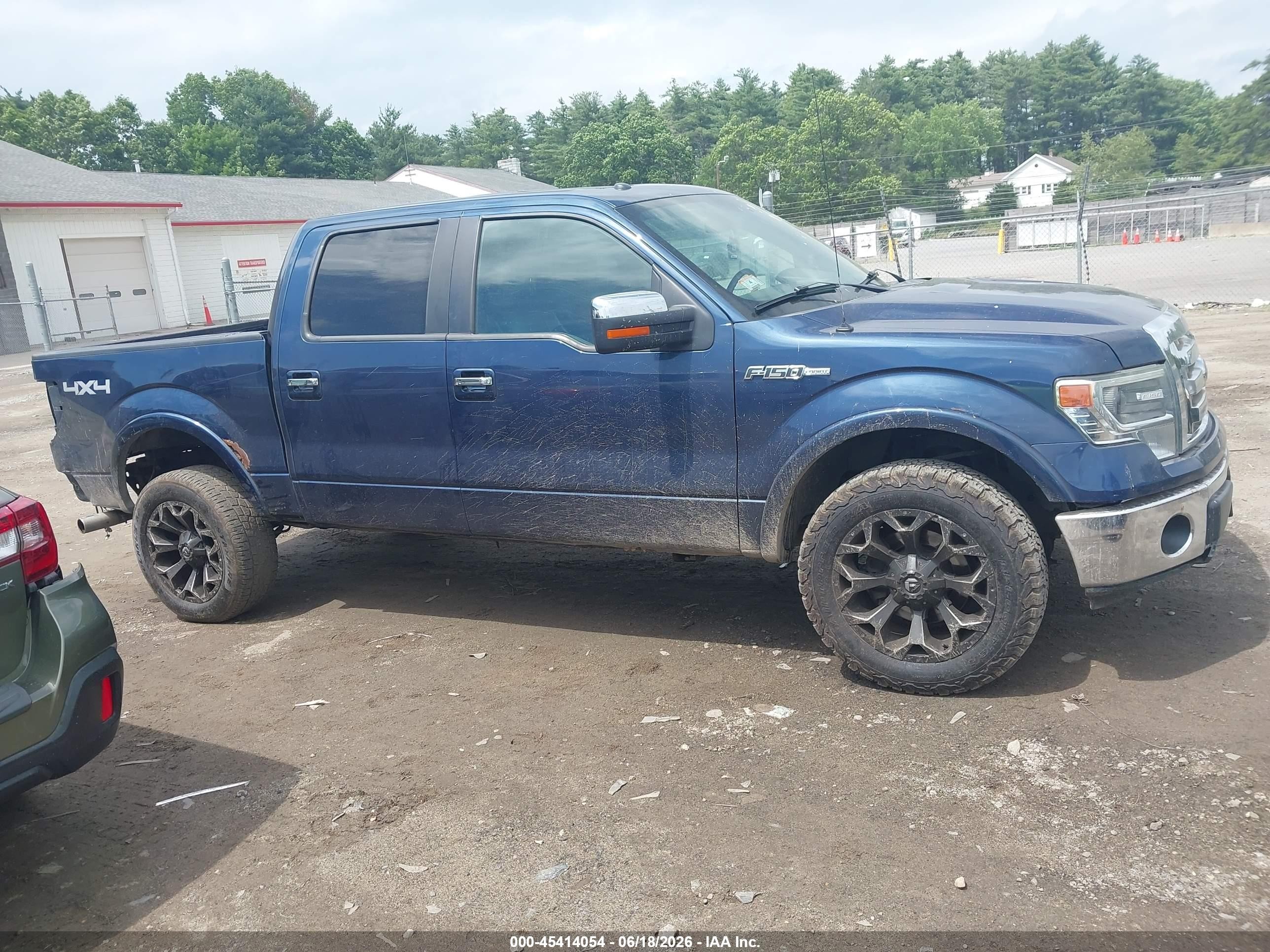 2013 Ford F-150 Lariat Blue vin: 1FTFW1EF7DFC23828