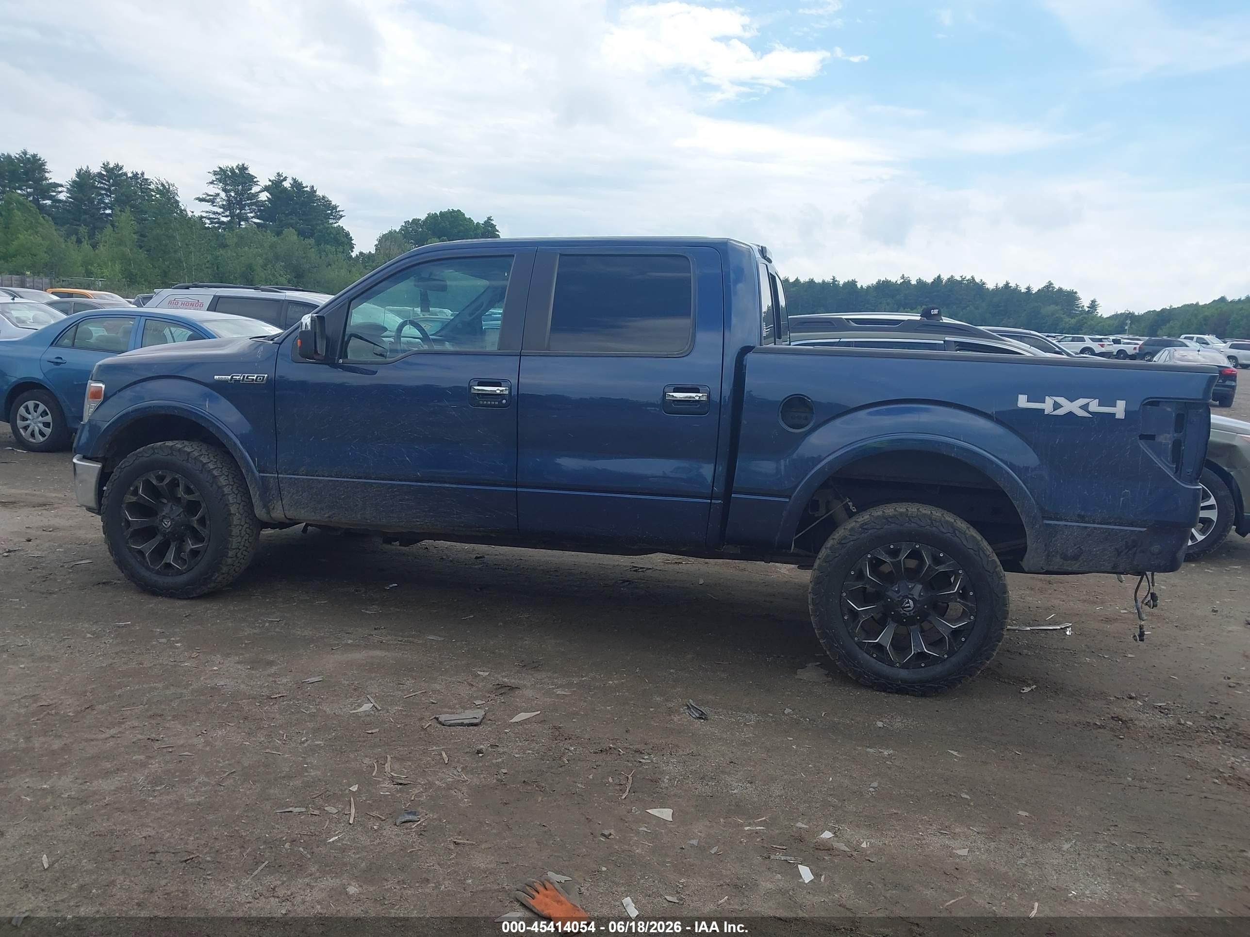 2013 Ford F-150 Lariat Blue vin: 1FTFW1EF7DFC23828