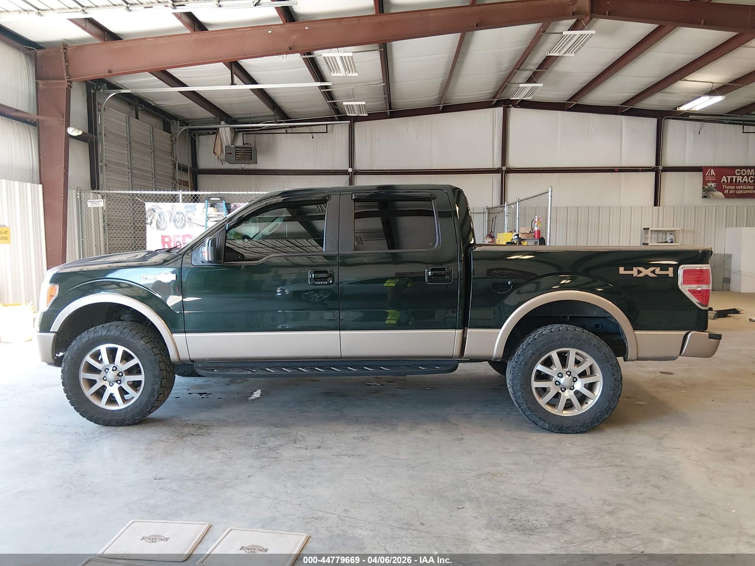 2013 Ford F-150 King Ranch Green vin: 1FTFW1EF7DKD02858