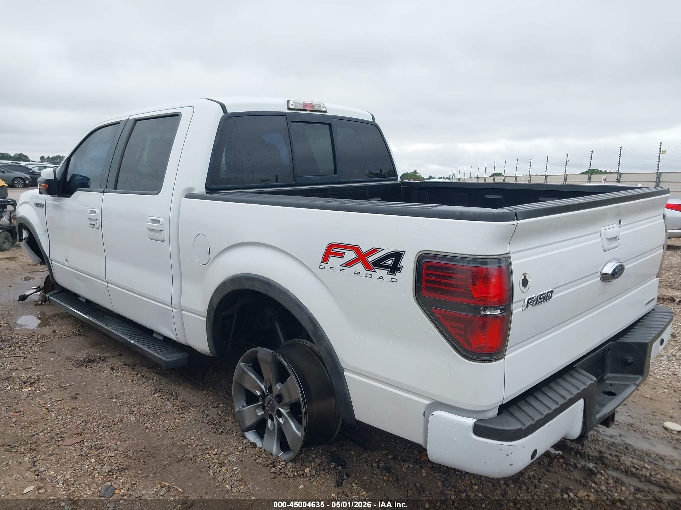 2013 Ford F-150 Fx4 White vin: 1FTFW1EF7DKD34189