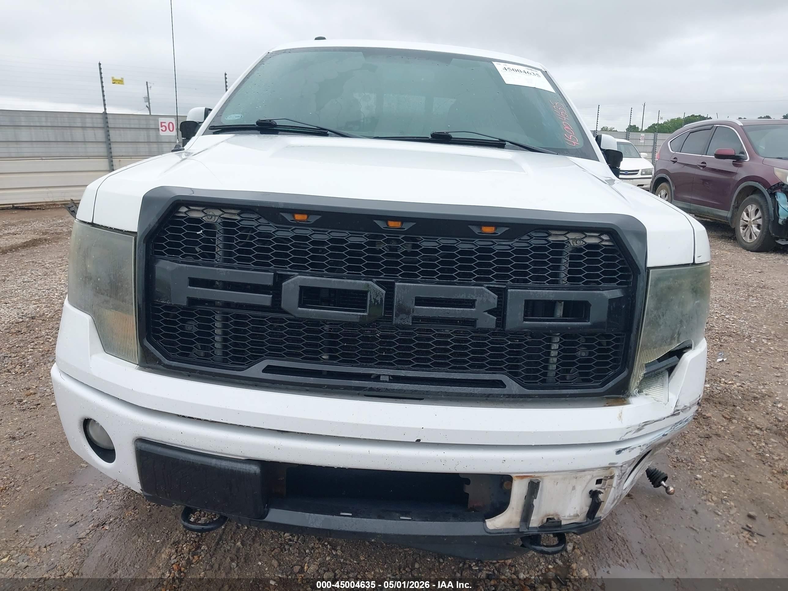 2013 Ford F-150 Fx4 White vin: 1FTFW1EF7DKD34189