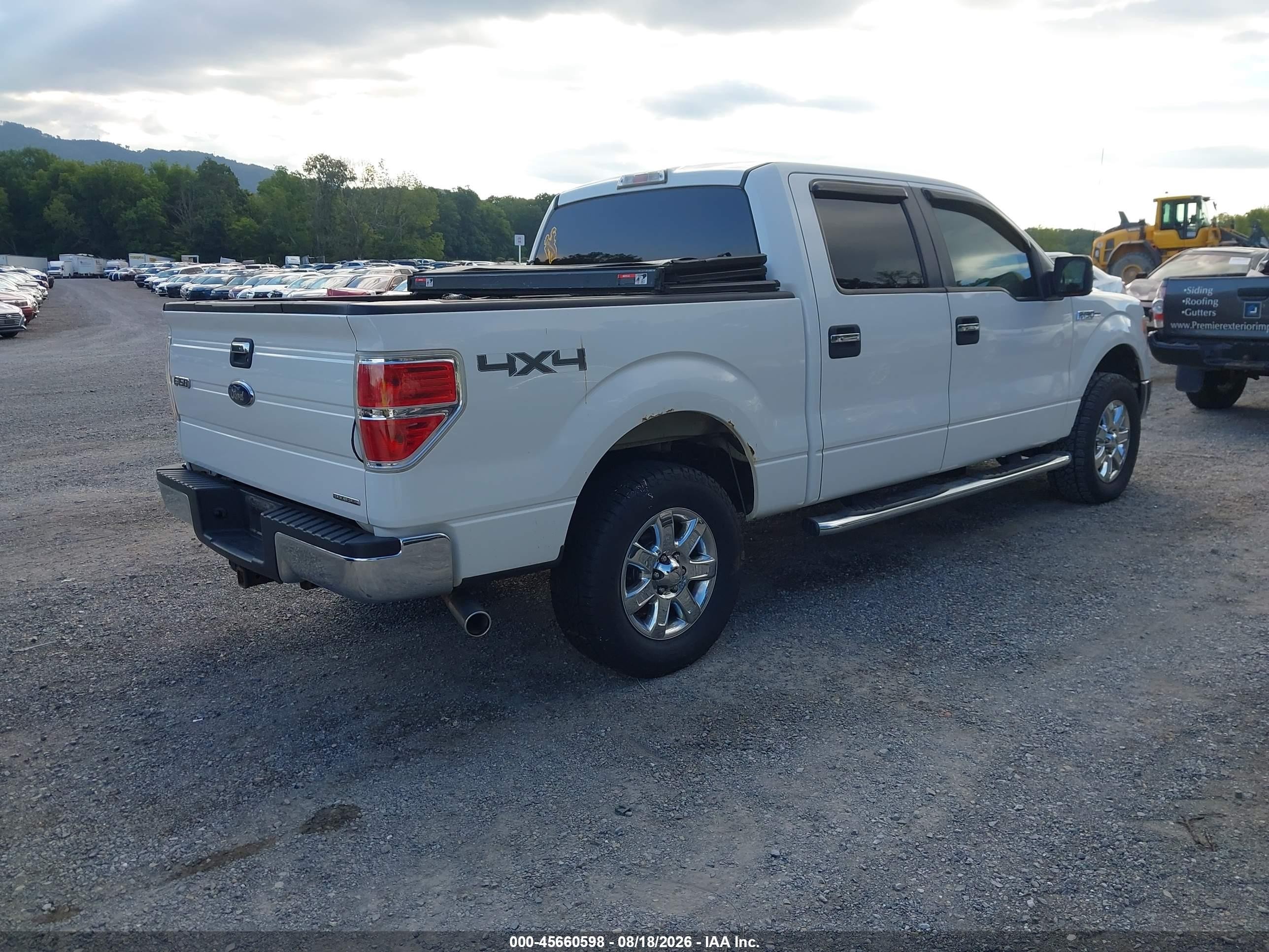 2013 Ford F-150 Xlt White vin: 1FTFW1EF7DKD58105